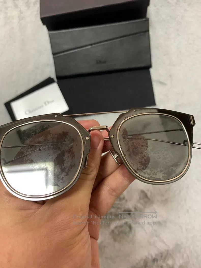 Dior Dior Black Silver Leg Sunglasses Size ONE SIZE - 6 Thumbnail