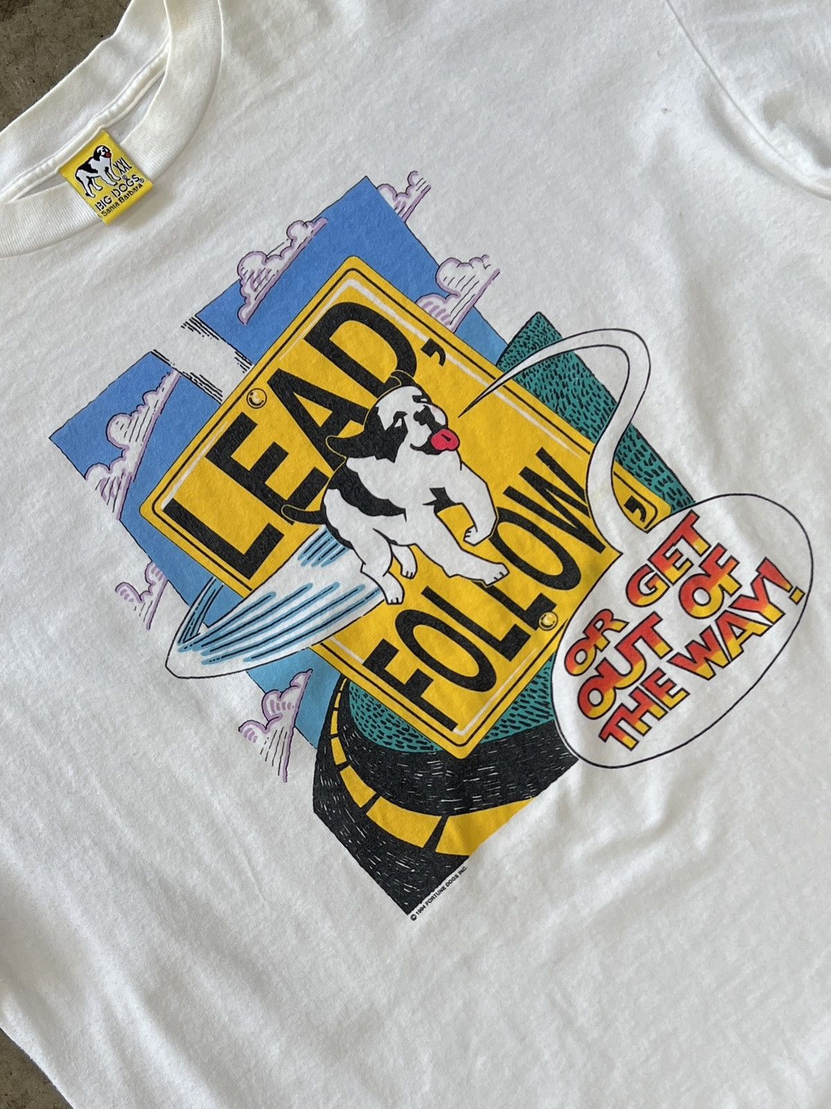 Big Dogs Vintage Big Dogs Lead Follow Out of the Way Tee XXL Size US XXL / EU 58 / 5 - 1 Thumbnail