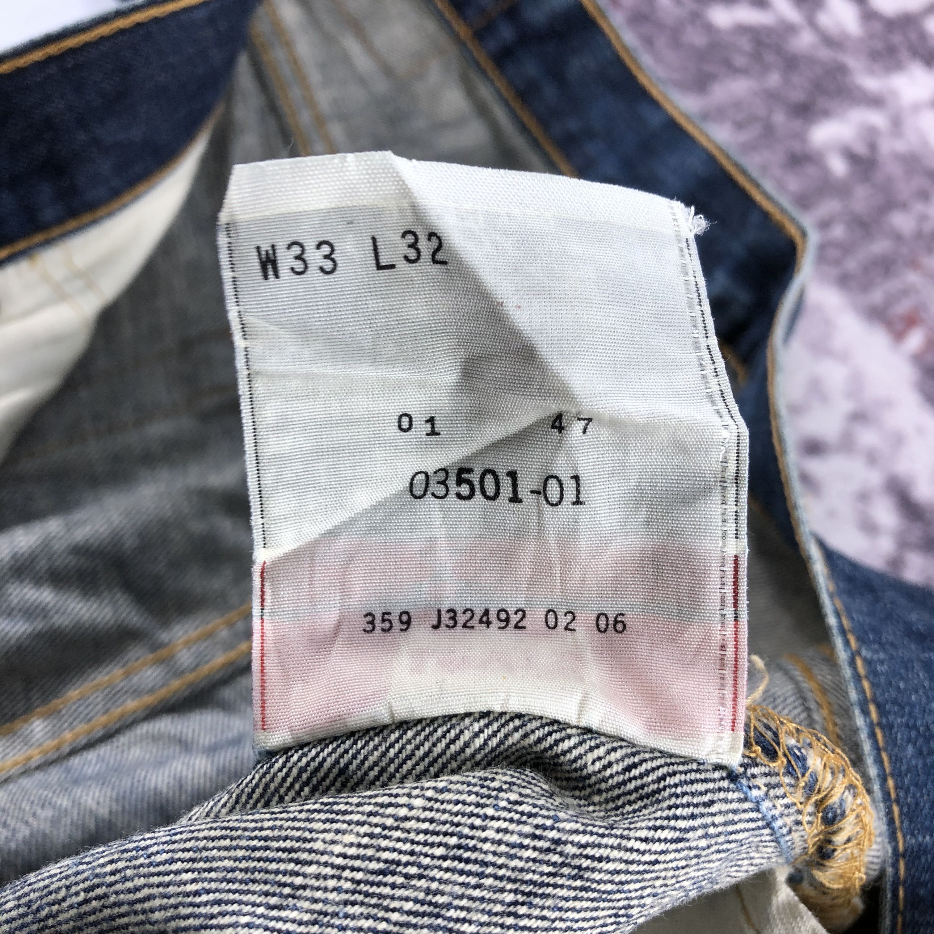 Levi's Vintage 90s Blue Wash Levis 501 Jeans-JM2831 Size US 34 / EU 50 - 17 Thumbnail
