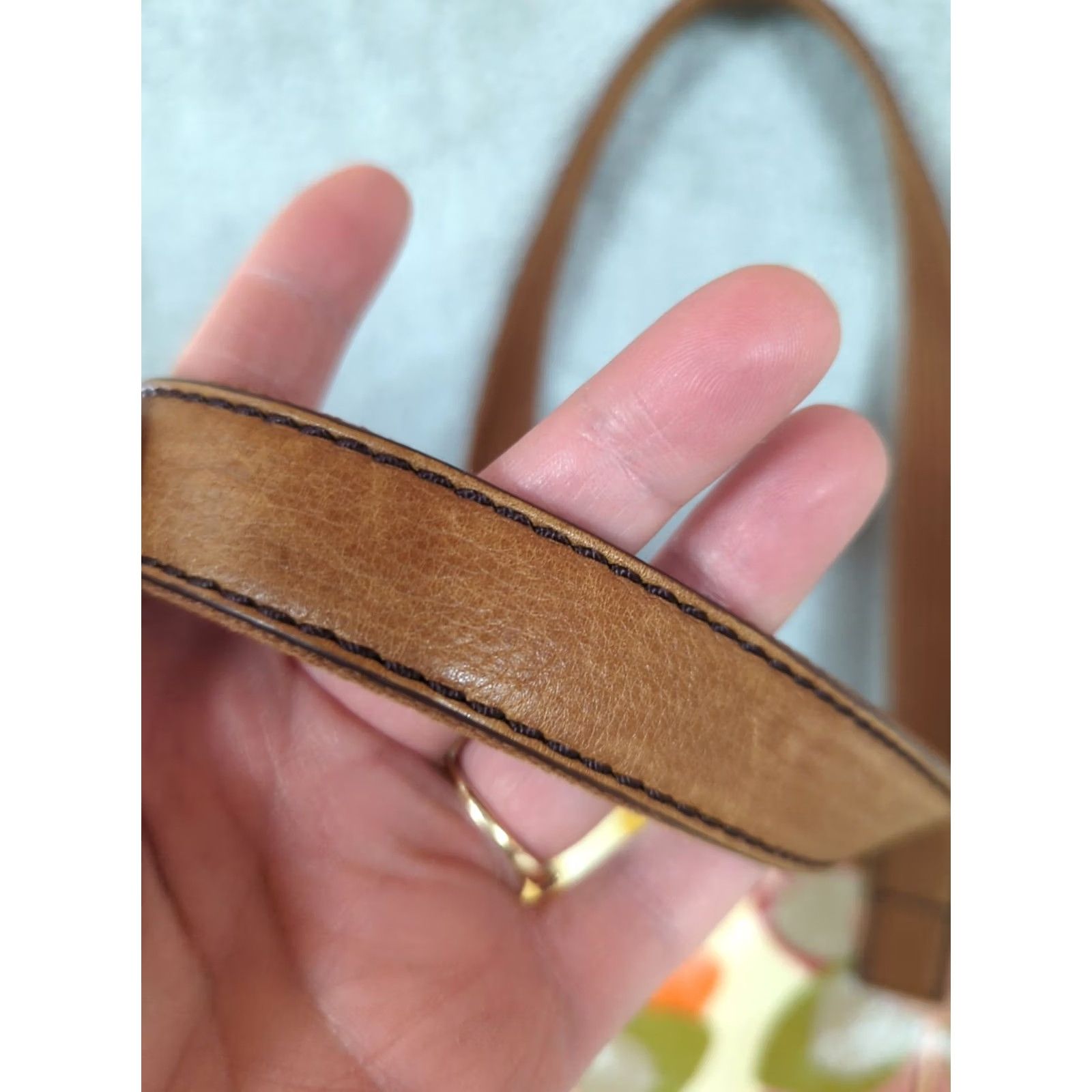 Fossil Fossil Key Per Tote Bag Coated Canvas Multicolor Floral Leather Straps Zip Lined Large Women Boho Hippie Style Digital Notions Size L / US 10 / IT 46 - 6 Thumbnail