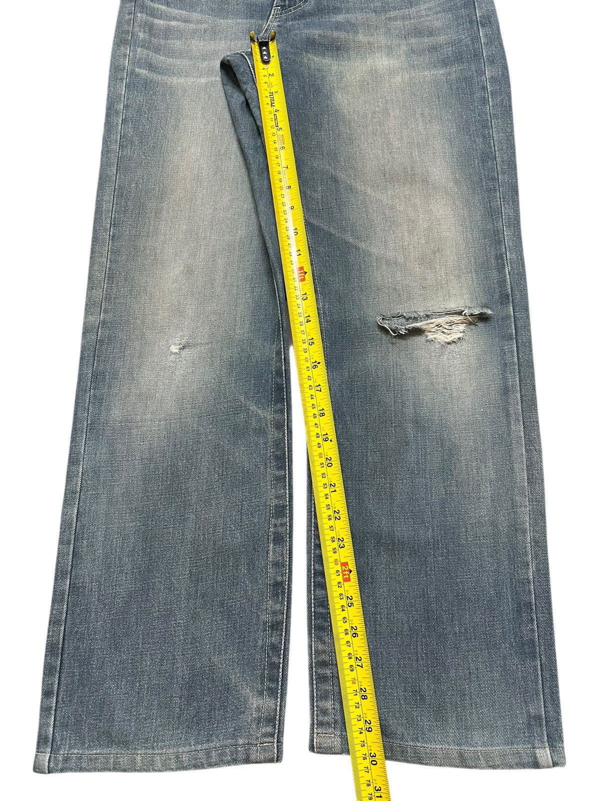 Japanese Brand Vintage Japanese Brand Mud Faded Stone Wash Distress Loose Size US 34 / EU 50 - 13 Thumbnail