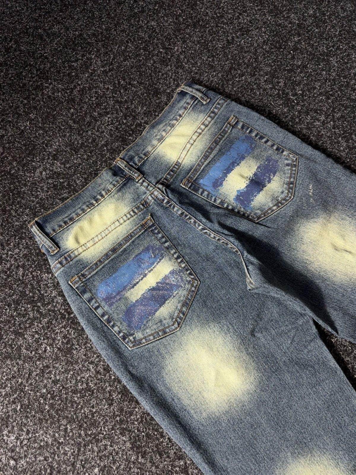 If Six Was Nine × Japanese Brand × Le Grande Bleu (L.G.B.) Vintage 2000s Japanese style Y2K Denim Faded Flared Pants Size 28" / US 6 / IT 42 - 14 Thumbnail