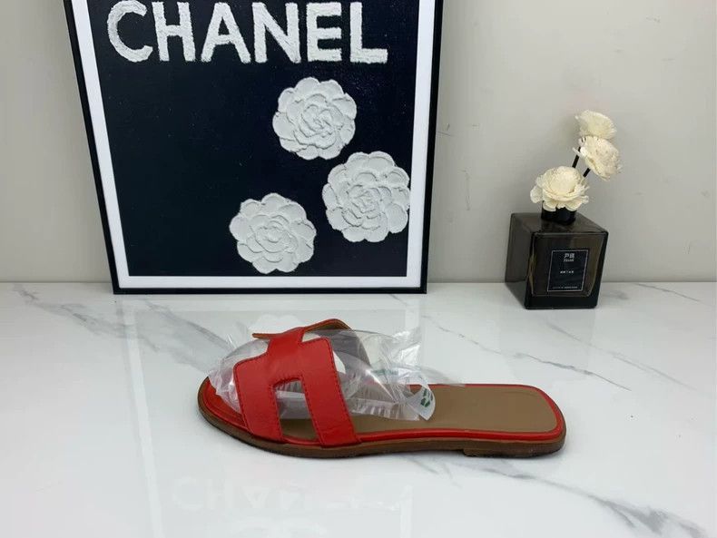 Hermes Hermes Red H Slides Size 35.5-2506 Size US 8 / EU 41 - 4 Thumbnail