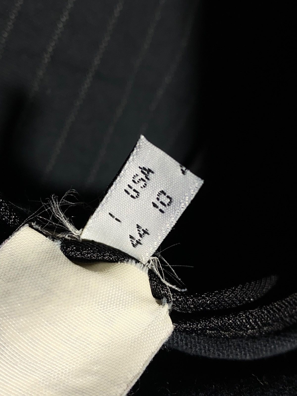 Armani Vintage 90s Armani Jeans Velour Striped Black Women’s Blazer Size M / US 6-8 / IT 42-44 - 17 Thumbnail