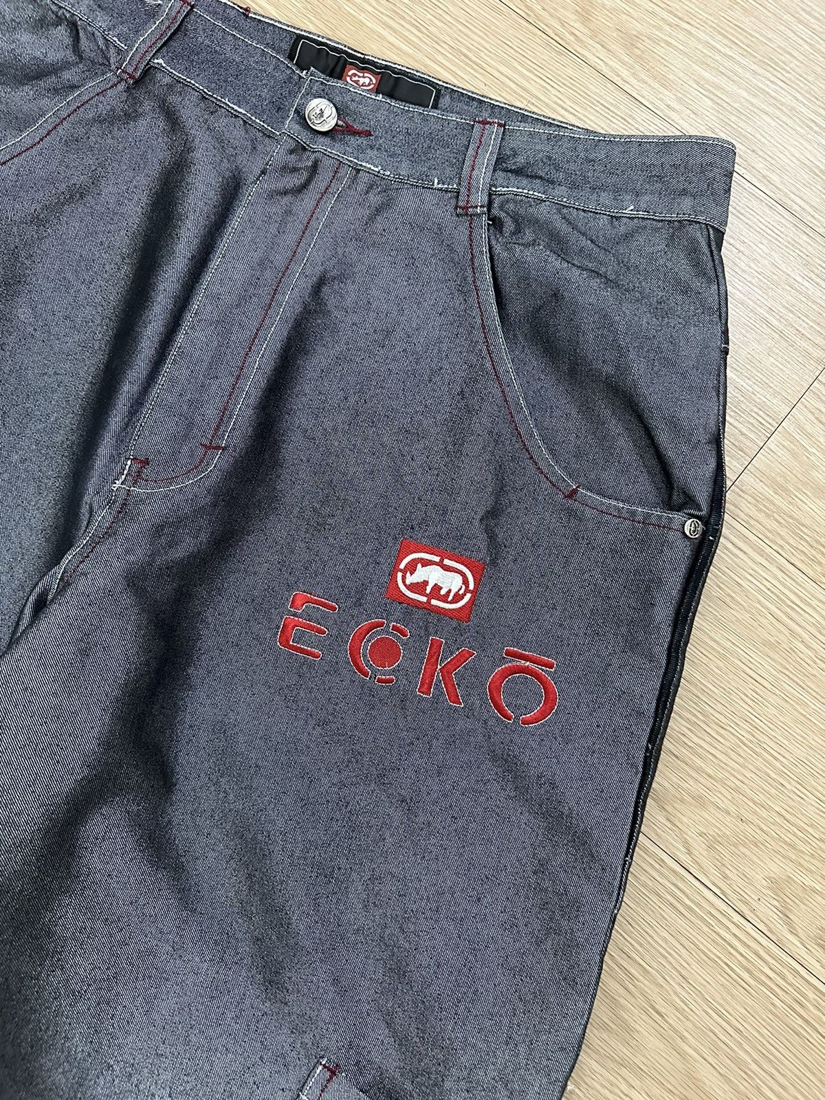 Ecko Unltd. × JNCO × Vintage Rare Vintage Y2K Ecko Unltd Baggy Goth Bondage Jeans Jnco Size US 34 / EU 50 - 5 Thumbnail
