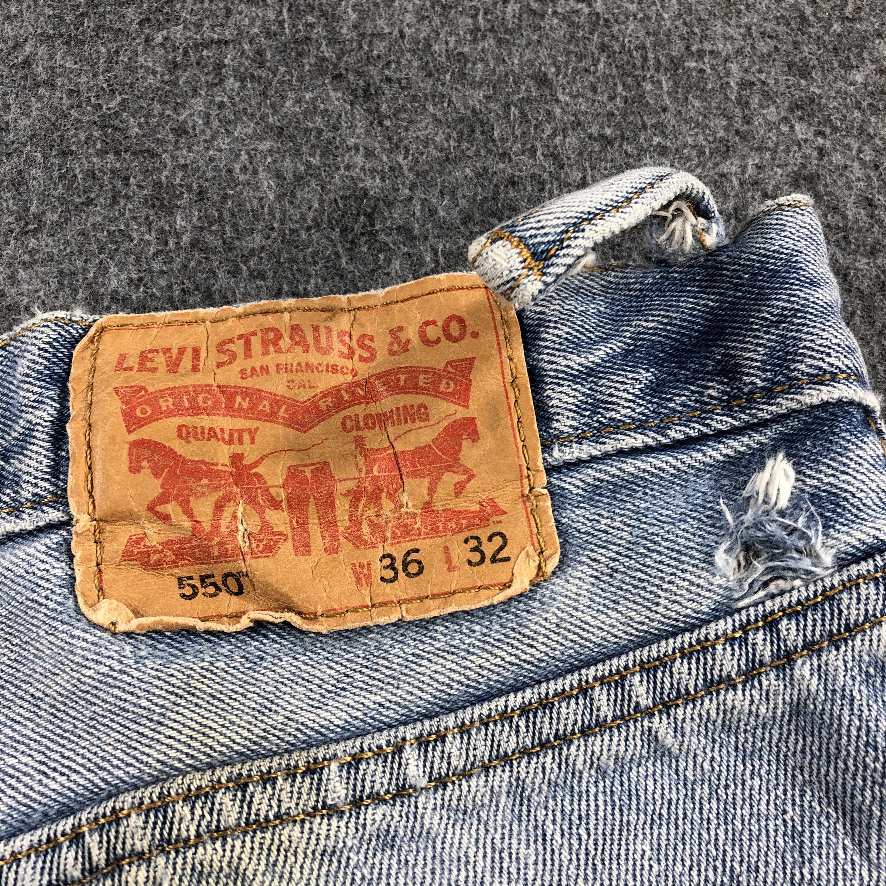 Levi's Vintage Light Wash Levis 550 Jeans-J2098 Size US 36 / EU 52 - 5 Thumbnail