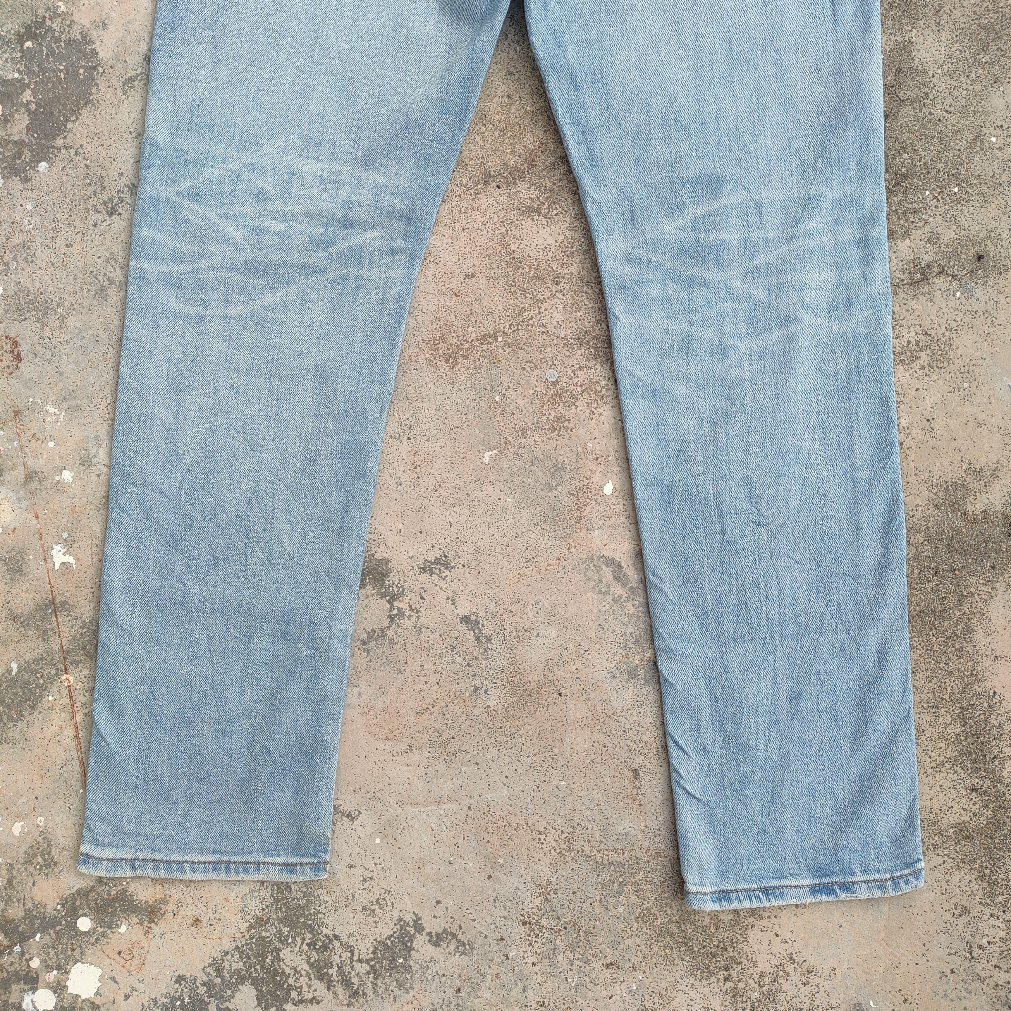 Black Label × Japanese Brand × Jean VINTAGE JAPANESE STRAIGHT FADED RIPPED DENIM JEANS PANTS Size US 35 - 9 Thumbnail