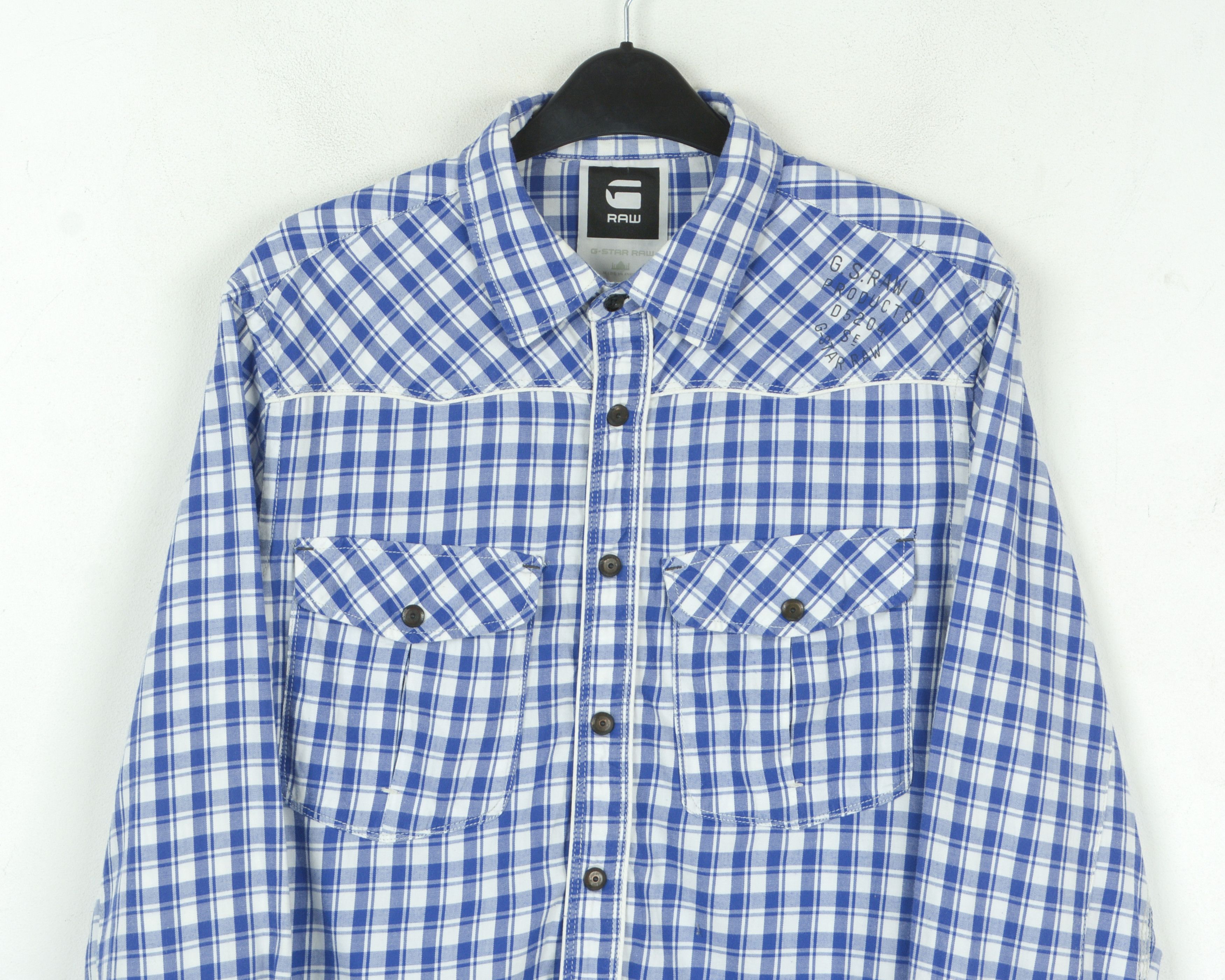 G-Star G STAR Johny Western Shirt L Casual Long Sleeve Check Plaid Size US L / EU 52-54 / 3 - 2 Thumbnail
