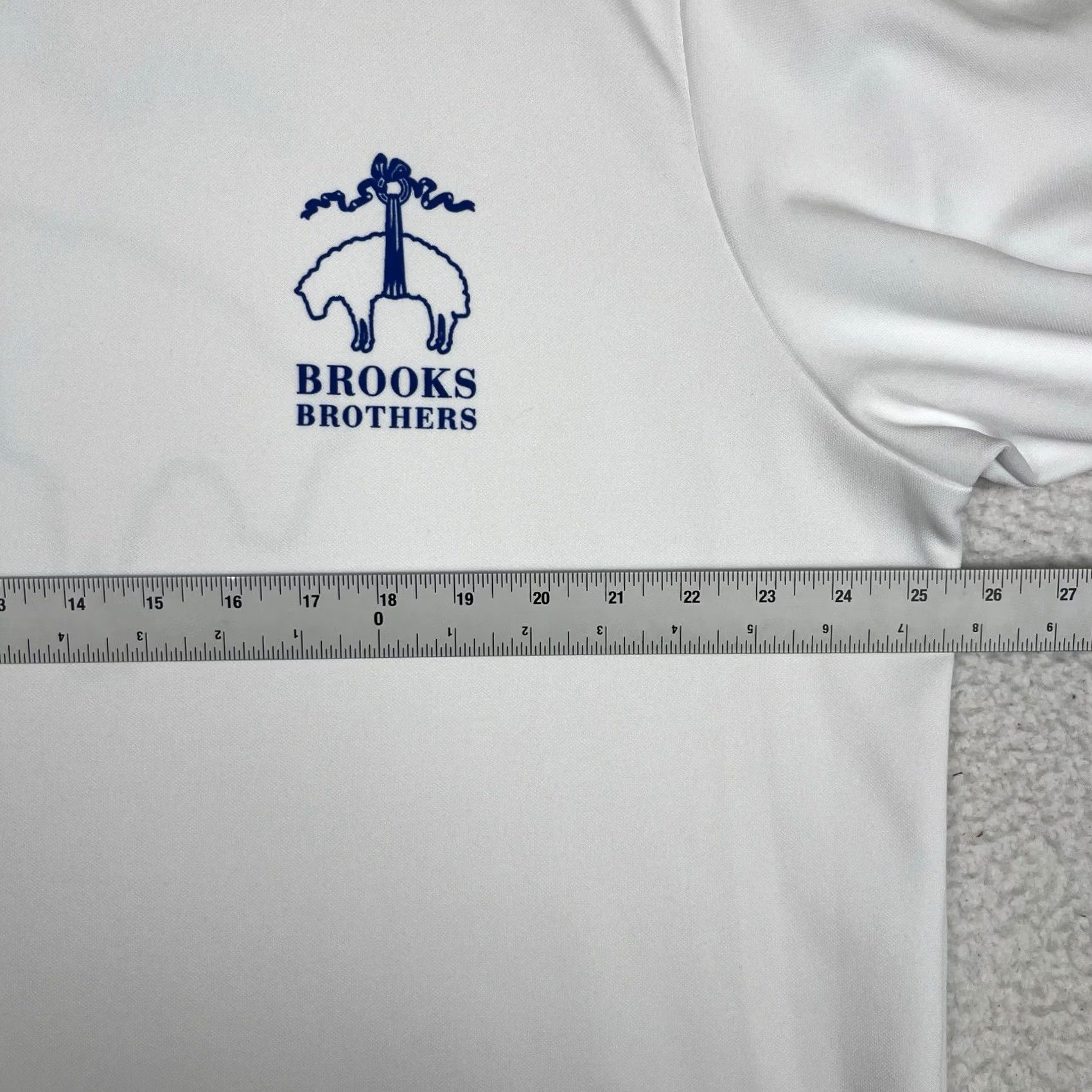 Brooks Brothers Brooks Brothers T-Shirt 2XL White Long Sleeve Logo Performance Men Size US XXL / EU 58 / 5 - 3 Thumbnail