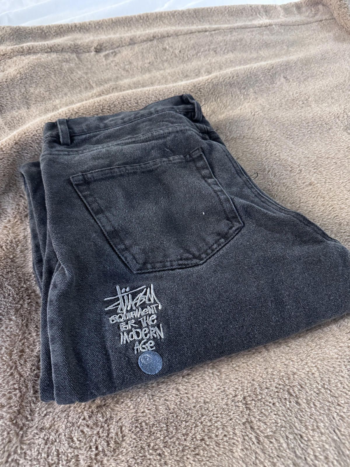 Stussy Stussy Quality Workgear Black Denim Jeans Size US 30 / EU 46 - 1 Thumbnail