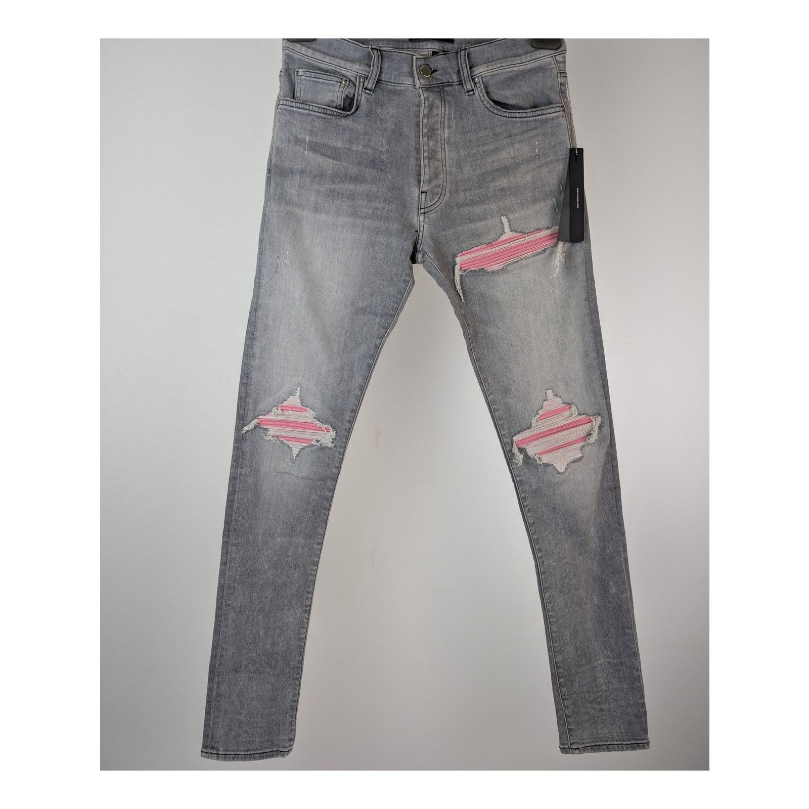 Amiri o1rshd1 Ultrasuede MX1 Denim Jeans in Concrete Grey Size US 36 / EU 52 - 2 Thumbnail