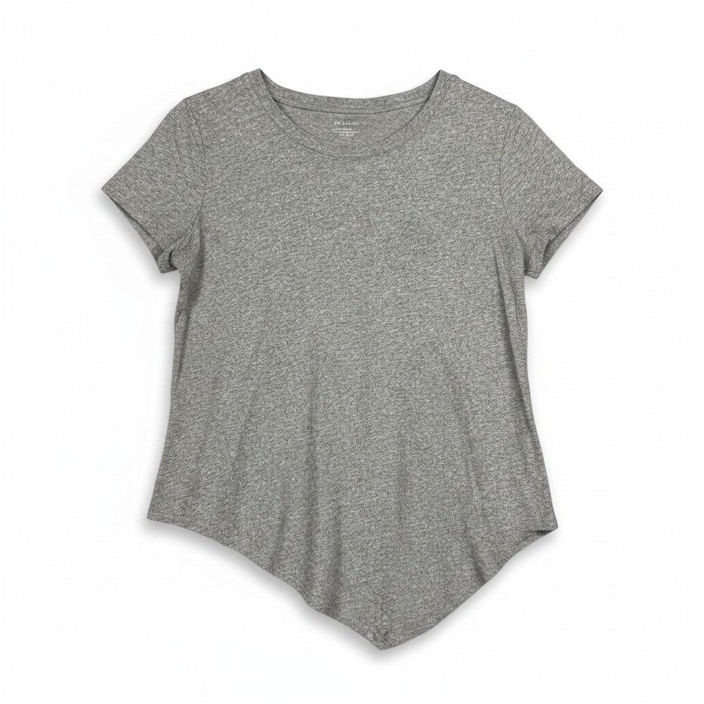 Madewell Madewell Whisper Cotton Crewneck Tee Gray Slub Curved Hem Size M / US 6-8 / IT 42-44 - 1 Thumbnail