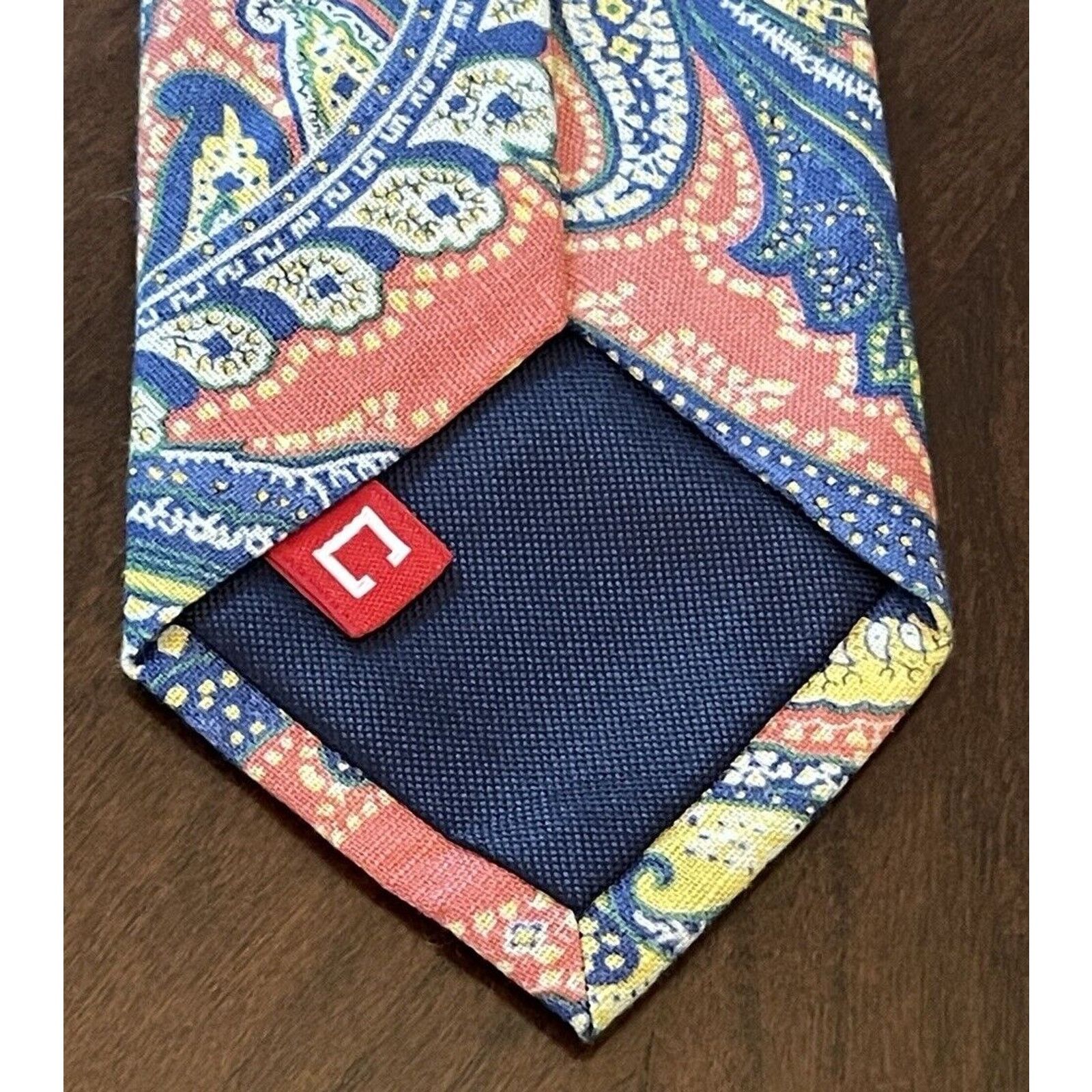 Chaps Chaps Pink Blue 100% Linen Men’s Neck Tie Made In China Size ONE SIZE - 2 Thumbnail