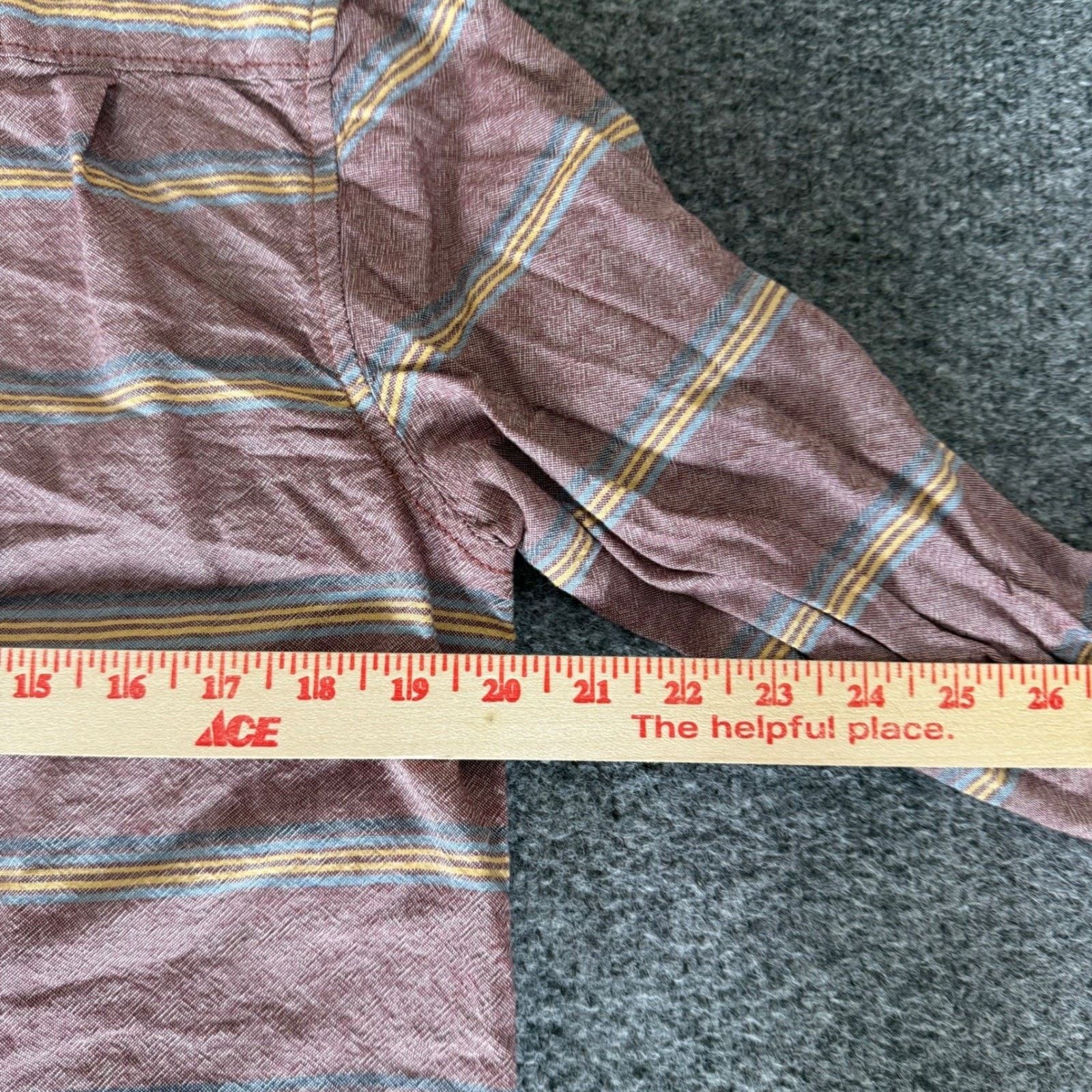 Vans Vans Off The Wall Mens Small Striped Long Sleeve Shirt Size US S / EU 44-46 / 1 - 5 Thumbnail