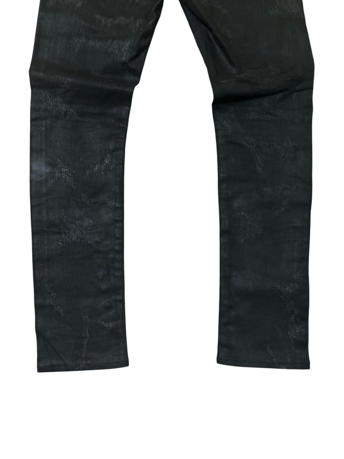 Vintage RARE ARCHIVE HL WAXED DAMAGE COATING SKIN SLIM DENIM Size US 31 - 14 Thumbnail