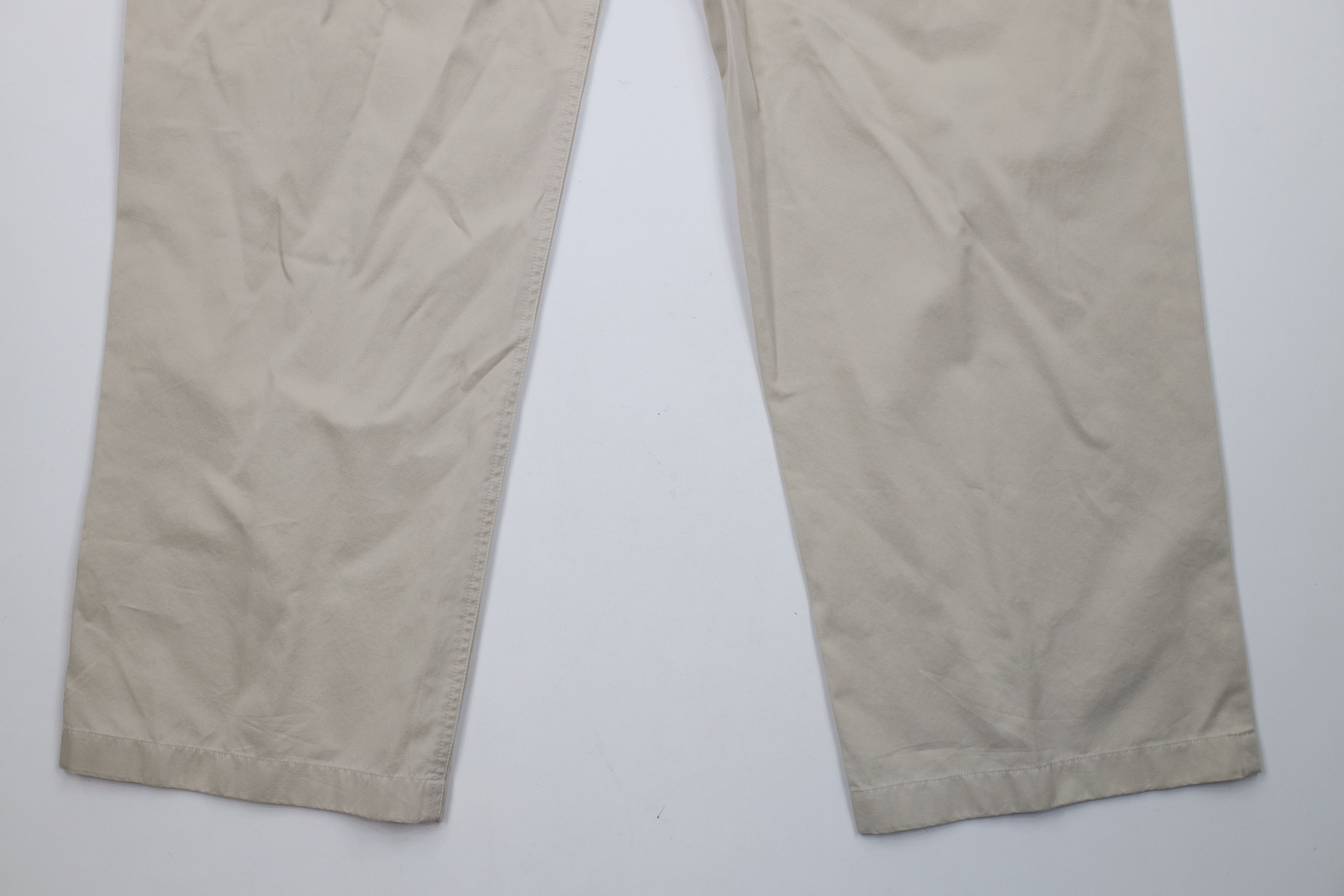 DKNY × Vintage Deadstock Vintage 90s Y2K DKNY Button Wide Leg Pants Beige Size US 38 / EU 54 - 13 Thumbnail