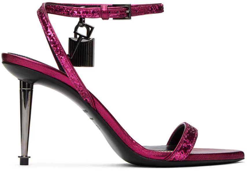 Tom Ford o1loc1c1224 W2748 Mid Heel Sandals in Fuchsia Size US 7.5 / IT 37.5 - 1 Thumbnail
