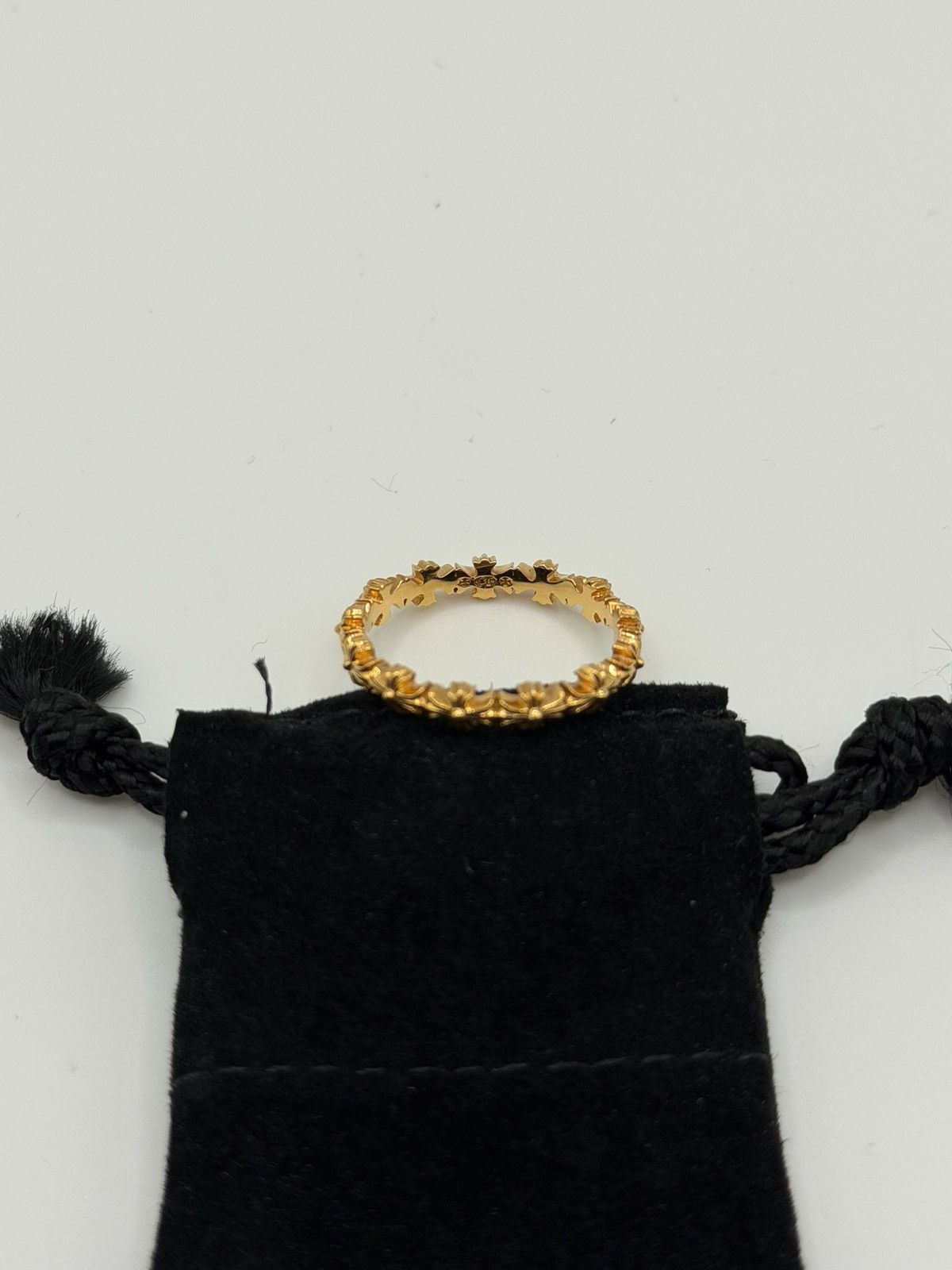 Chrome Hearts Chrome Hearts 22k Tiny E Ring Size 9 Size ONE SIZE - 1 Thumbnail