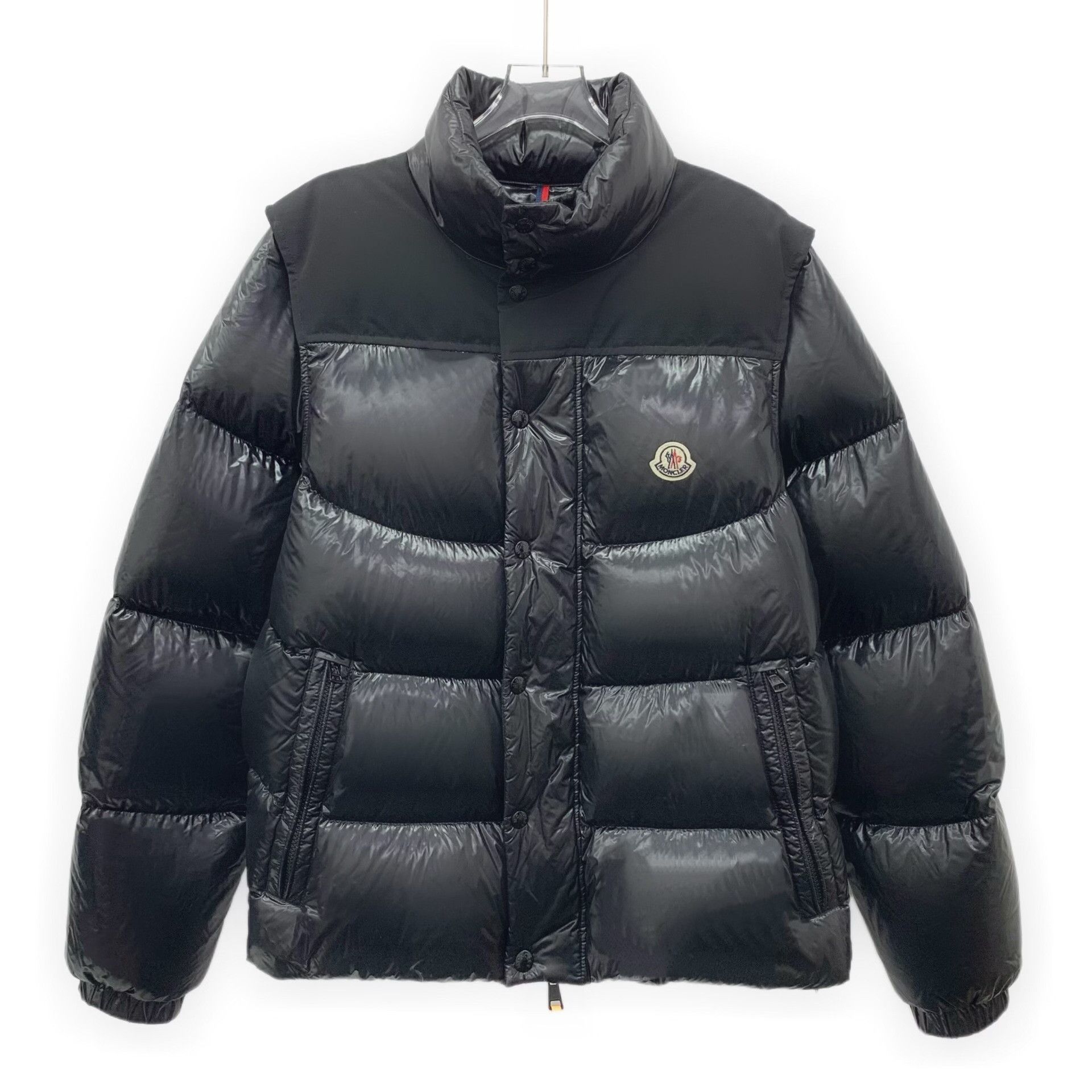 Moncler Moncler Black Down Jacket L Women Size L / US 10 / IT 46 - 1 Thumbnail