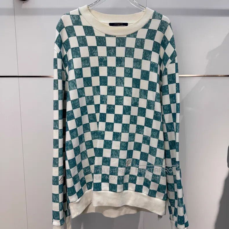 Louis Vuitton Louis Vuitton Checker Logo Casual Sweatshirt Size US XXL / EU 58 / 5 - 1 Thumbnail