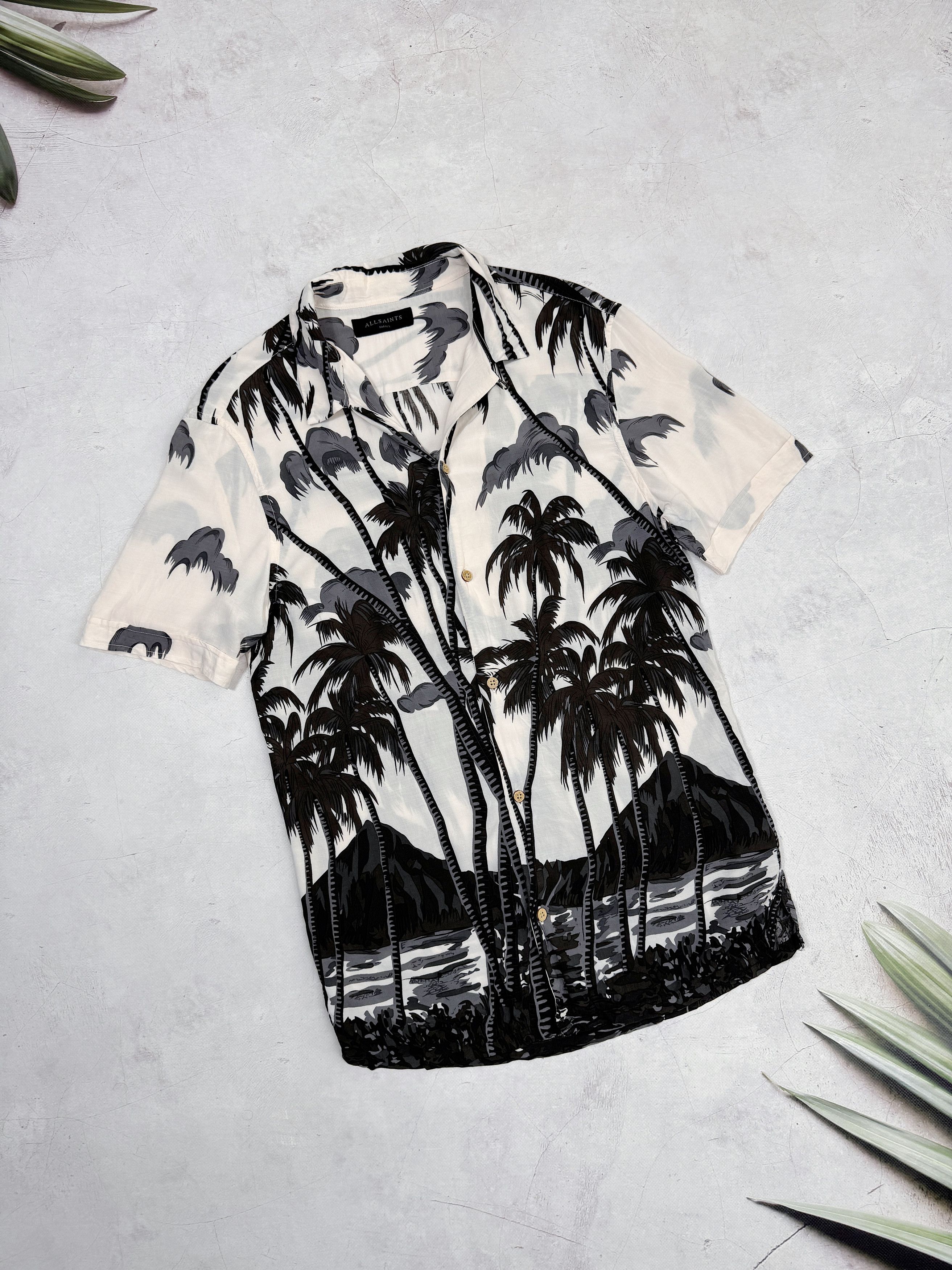 Allsaints Allsaints Hawawiian Shirt Viscose Palmes & Ocean Size US S / EU 44-46 / 1 - 1 Thumbnail