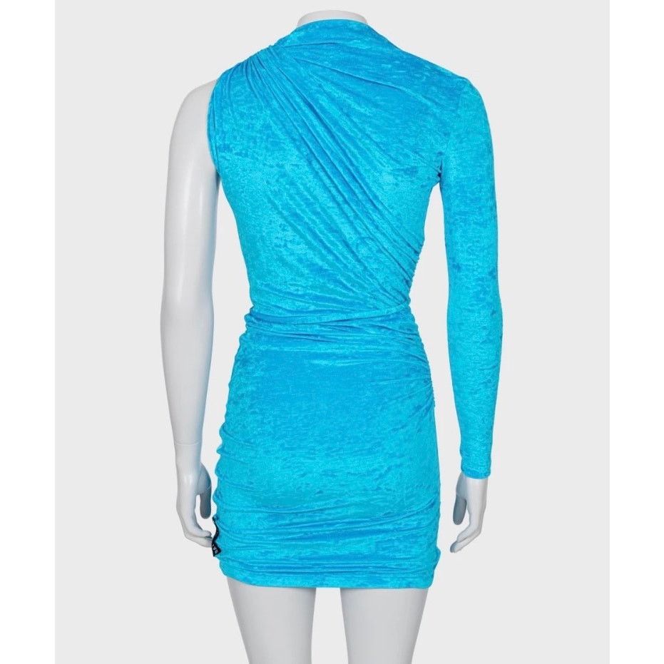 Balenciaga NWOT Balenciaga Light Blue One-Shoulder Fitted Dress 36/S Size XS / US 0-2 / IT 36-38 - 3 Thumbnail