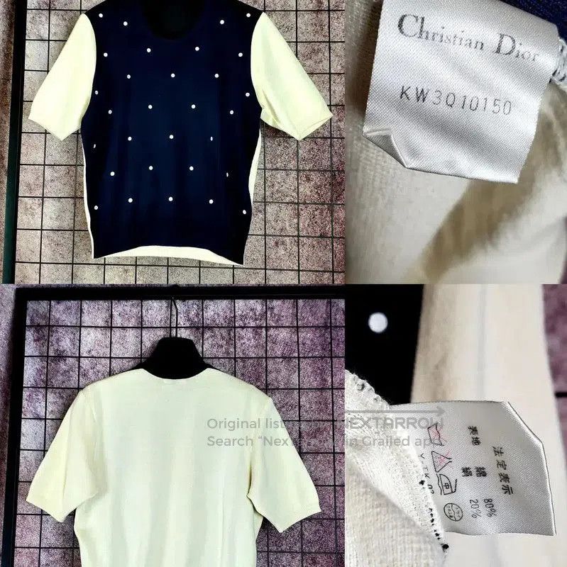 Dior Dior Polka Dot Short Sleeve Top for Women . Size M / US 6-8 / IT 42-44 - 2 Thumbnail