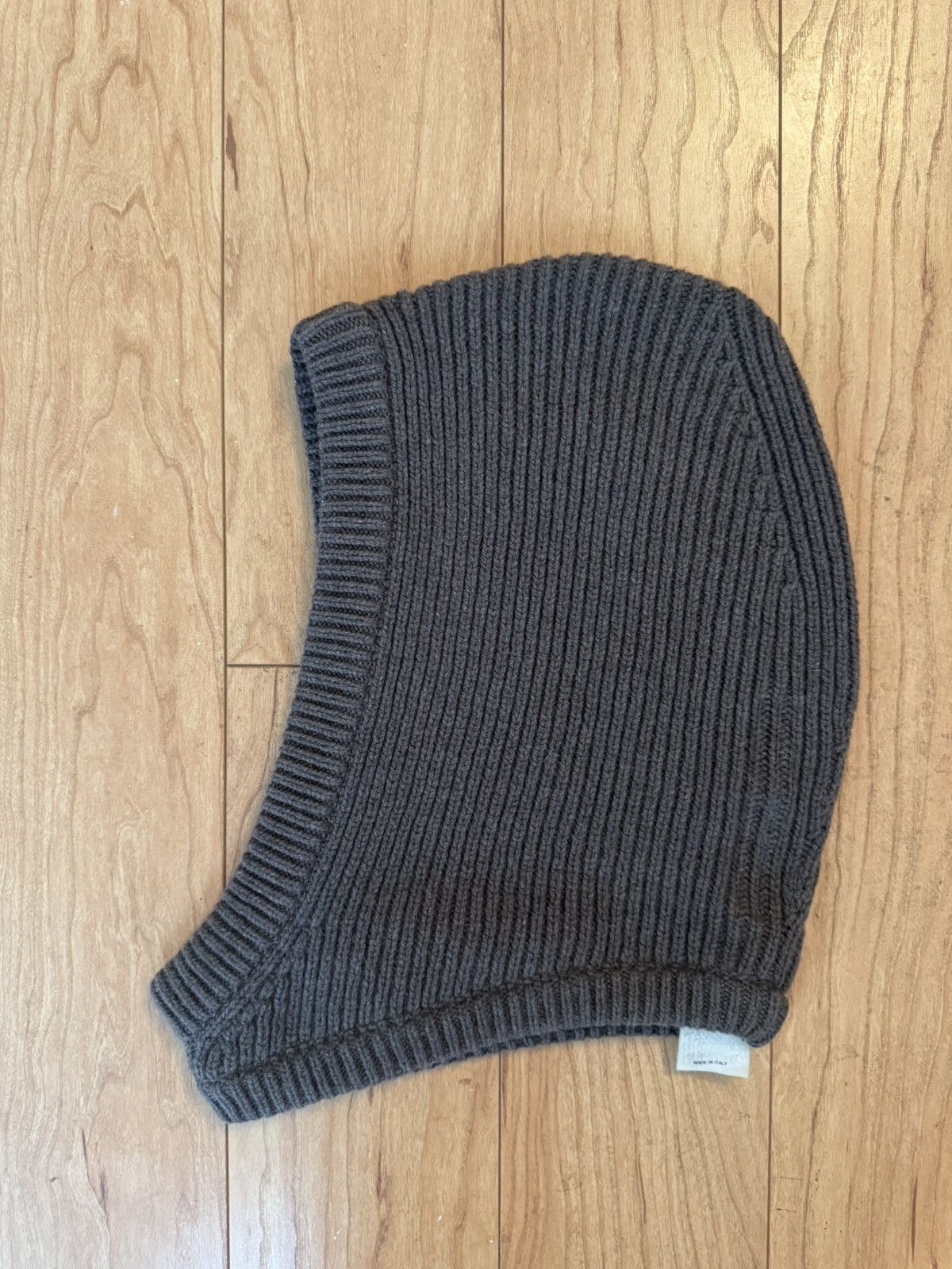 Rick Owens Rick Owens Dust Gray Balaclava Hood Size ONE SIZE - 2 Thumbnail