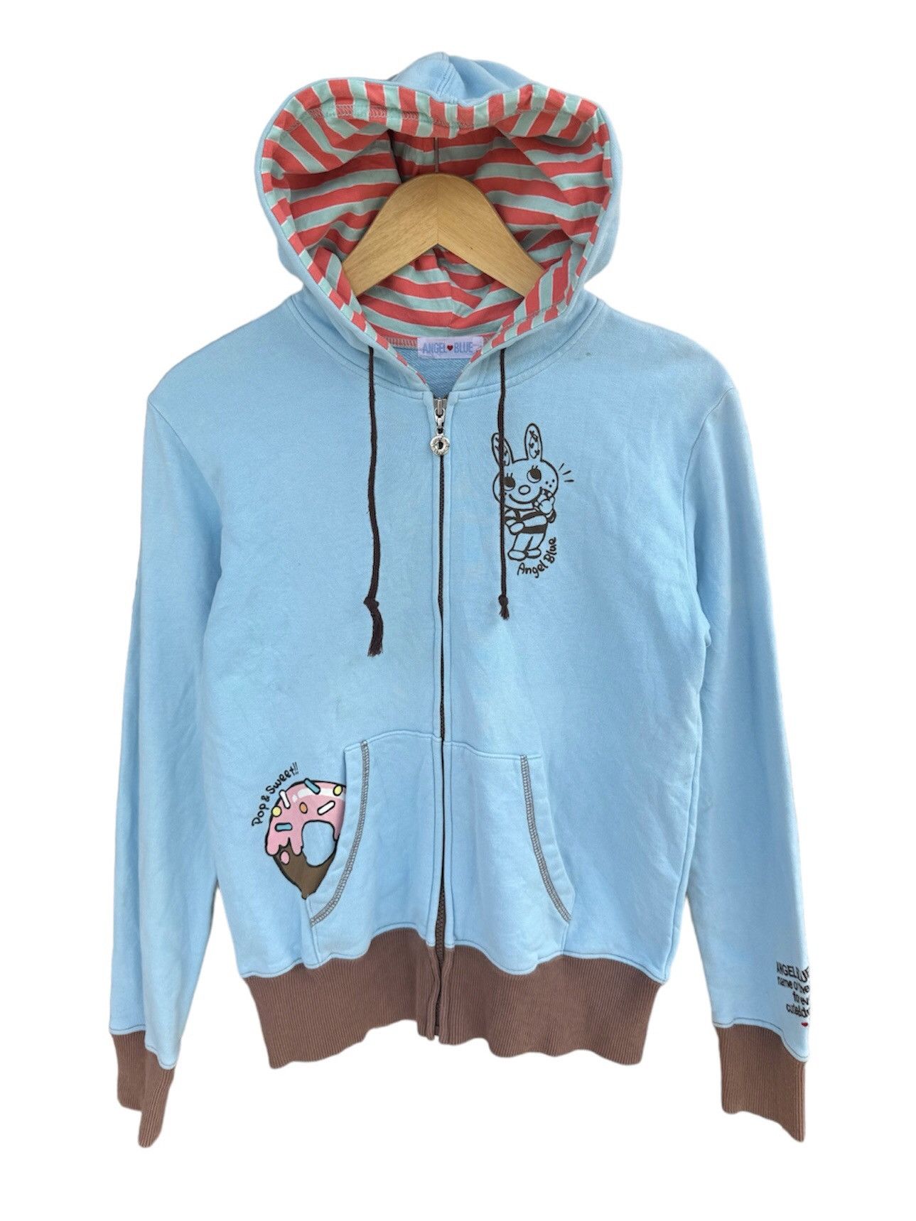 Angel Blue 2000s Angel Blue Hoodie Y2K Style Size M / US 6-8 / IT 42-44 - 1 Thumbnail