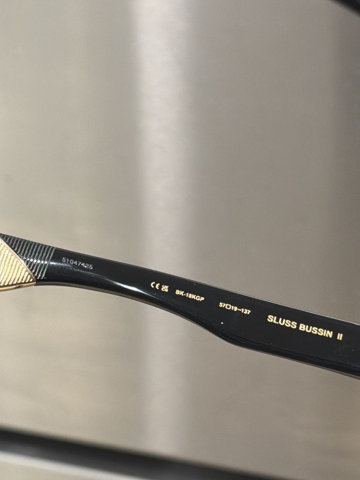 Chrome Hearts Gold Sluss bussin II 2 sunglasses Size ONE SIZE - 9 Thumbnail