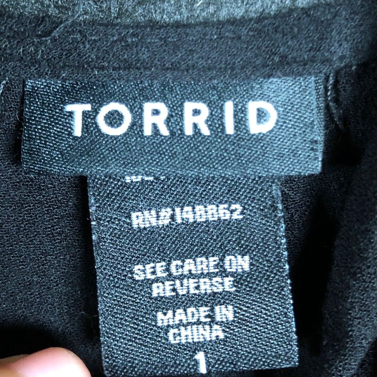 Torrid Torrid Blouse Black High Neck Sleeveless Tank 100% Rayon Plus Size 1 Women Solid Chiffon Lightweight Lined Casual Workwear Size XS / US 0-2 / IT 36-38 - 4 Thumbnail