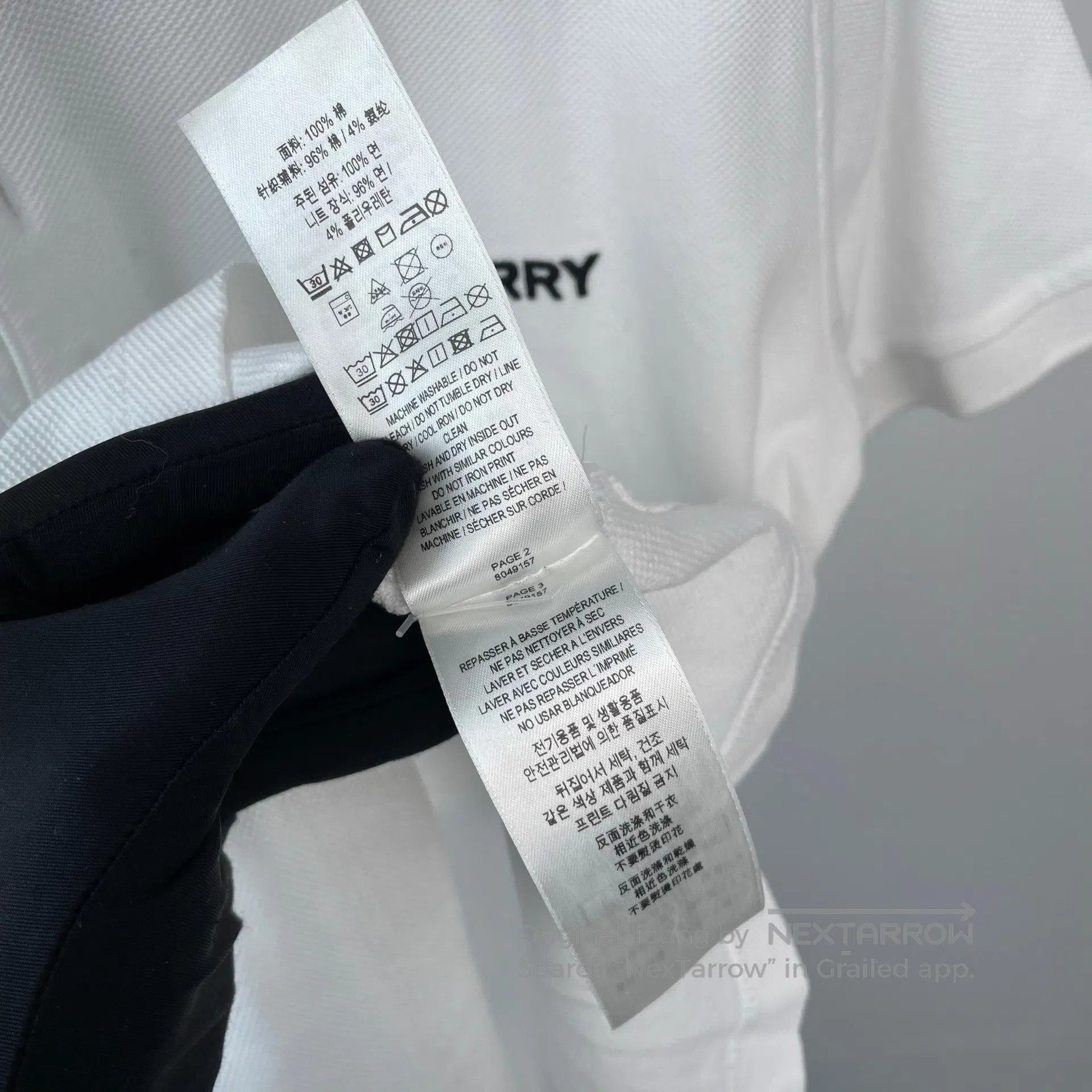 Burberry Burberry White Lettering on Front and Camo Pattern on Back Size US XL / EU 56 / 4 - 9 Thumbnail