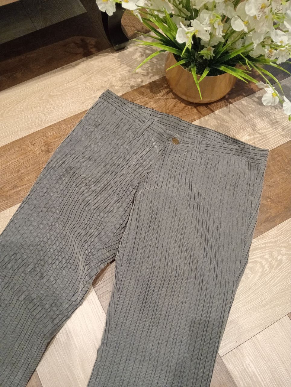 Tornado Mart VINTAGE TORNADO MART STRIPED FLARE PANTS - SIZE L Size US 34 / EU 50 - 7 Thumbnail