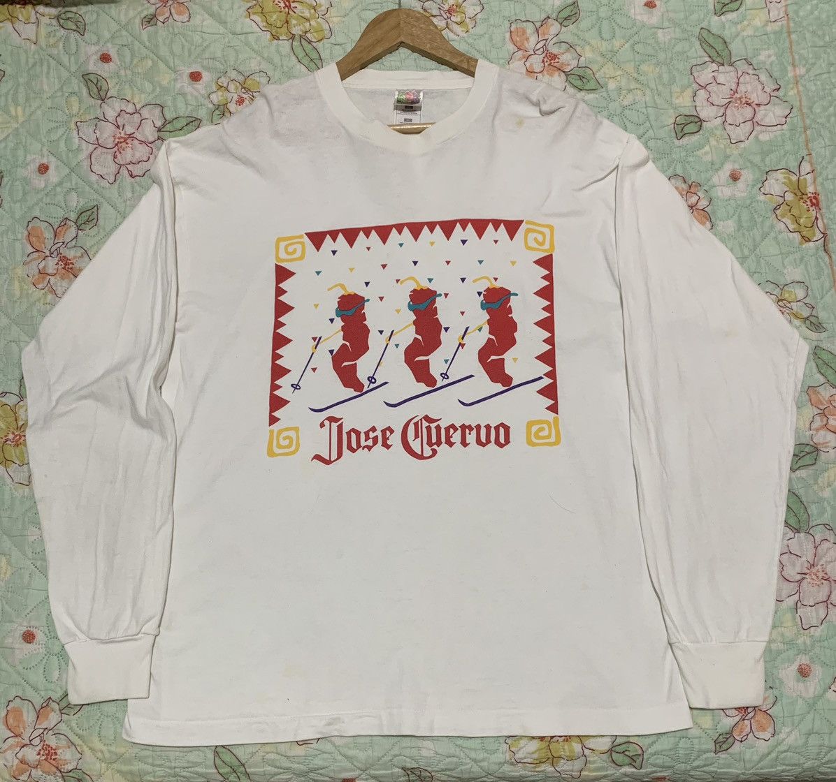 Vintage Vintage 90s Jose Cuervo Art Graphic Tee Shirt Size US XL / EU 56 / 4 - 2 Thumbnail