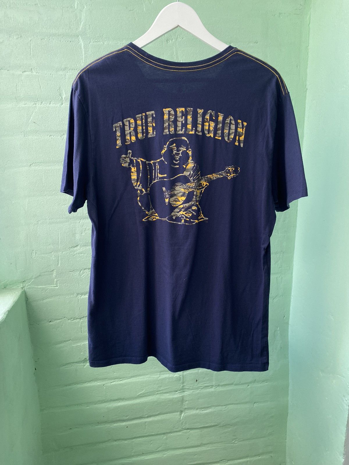 True Religion × Vintage Vintage Y2K True Religion World Tour Big Logo t-shirt Size US L / EU 52-54 / 3 - 6 Thumbnail