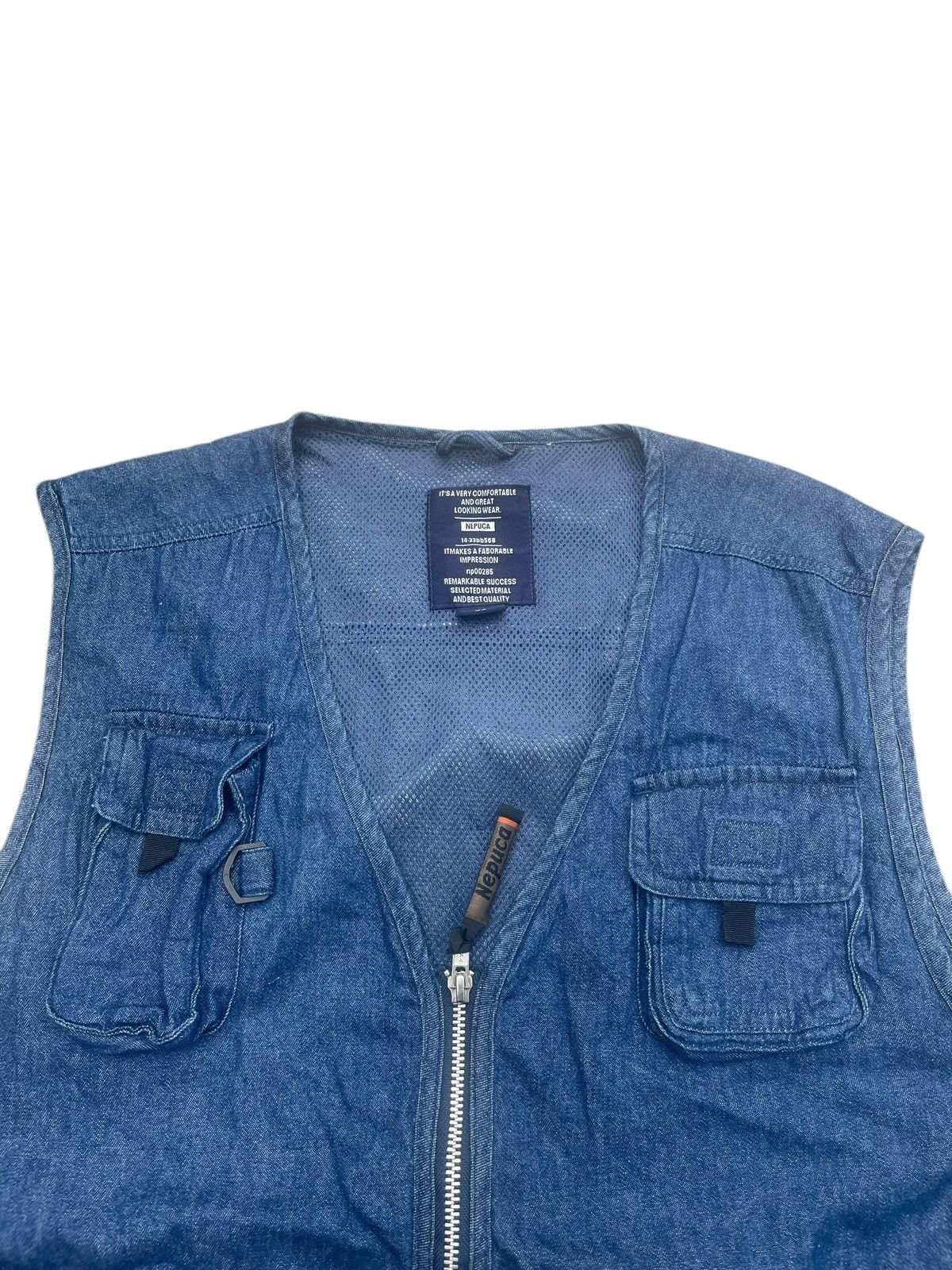 Japanese Brand Nepuca Denim Vest Size US L / EU 52-54 / 3 - 4 Thumbnail