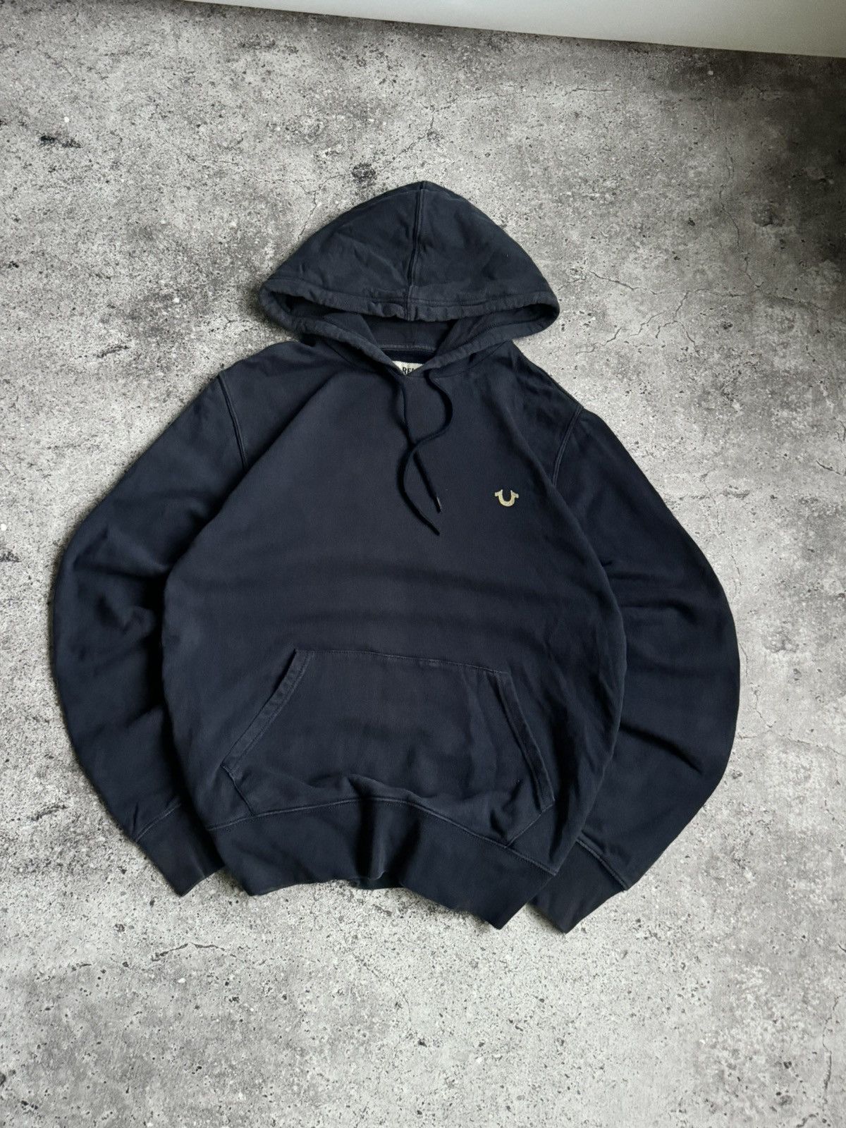 True Religion × Vintage Vintage True Religion oversized Y2K faded washed hoodie Size US S / EU 44-46 / 1 - 2 Thumbnail
