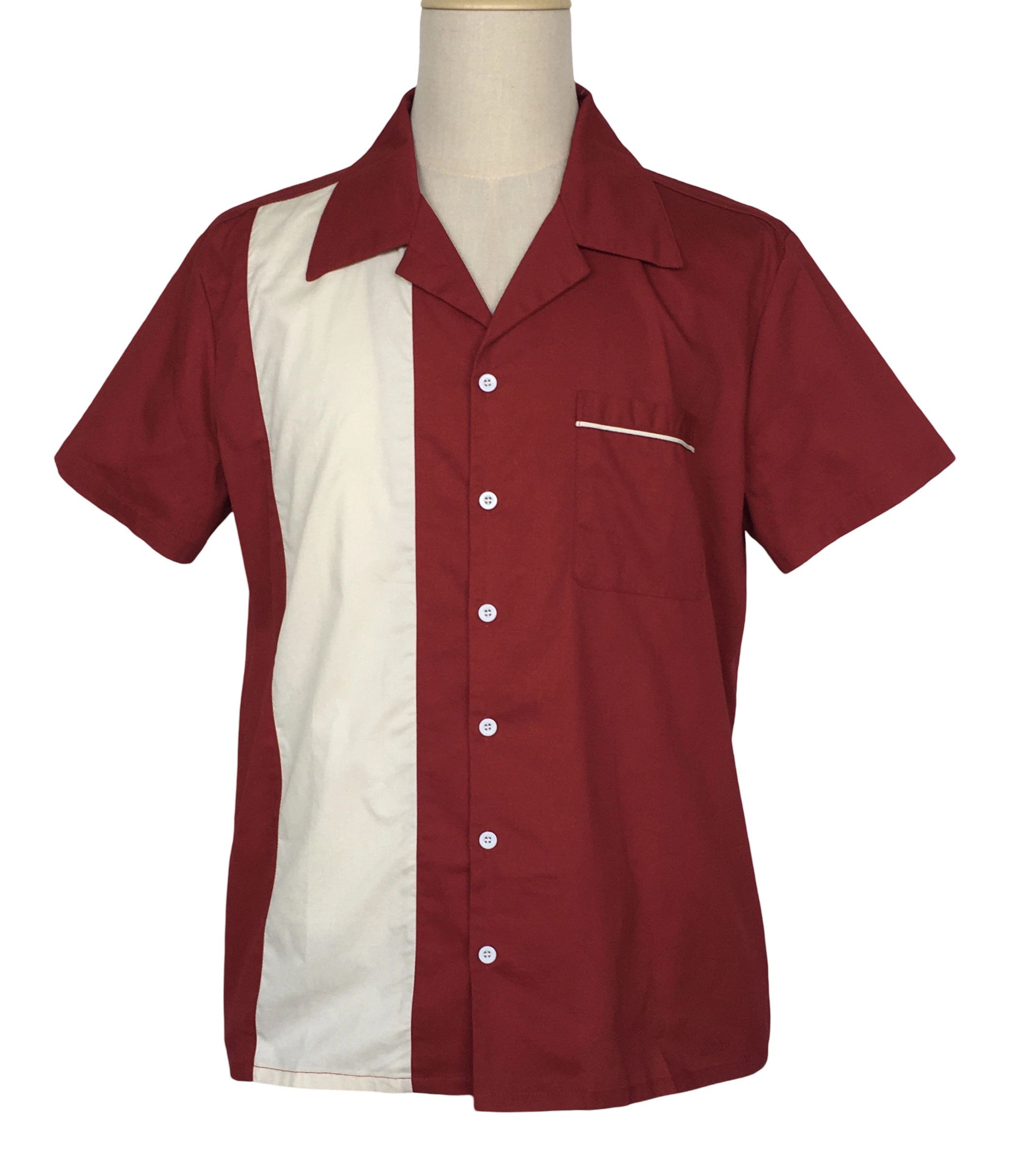 Other Men's Casual Shirts Maroon Color with Pocket Size US XXL / EU 58 / 5 - 1 Thumbnail