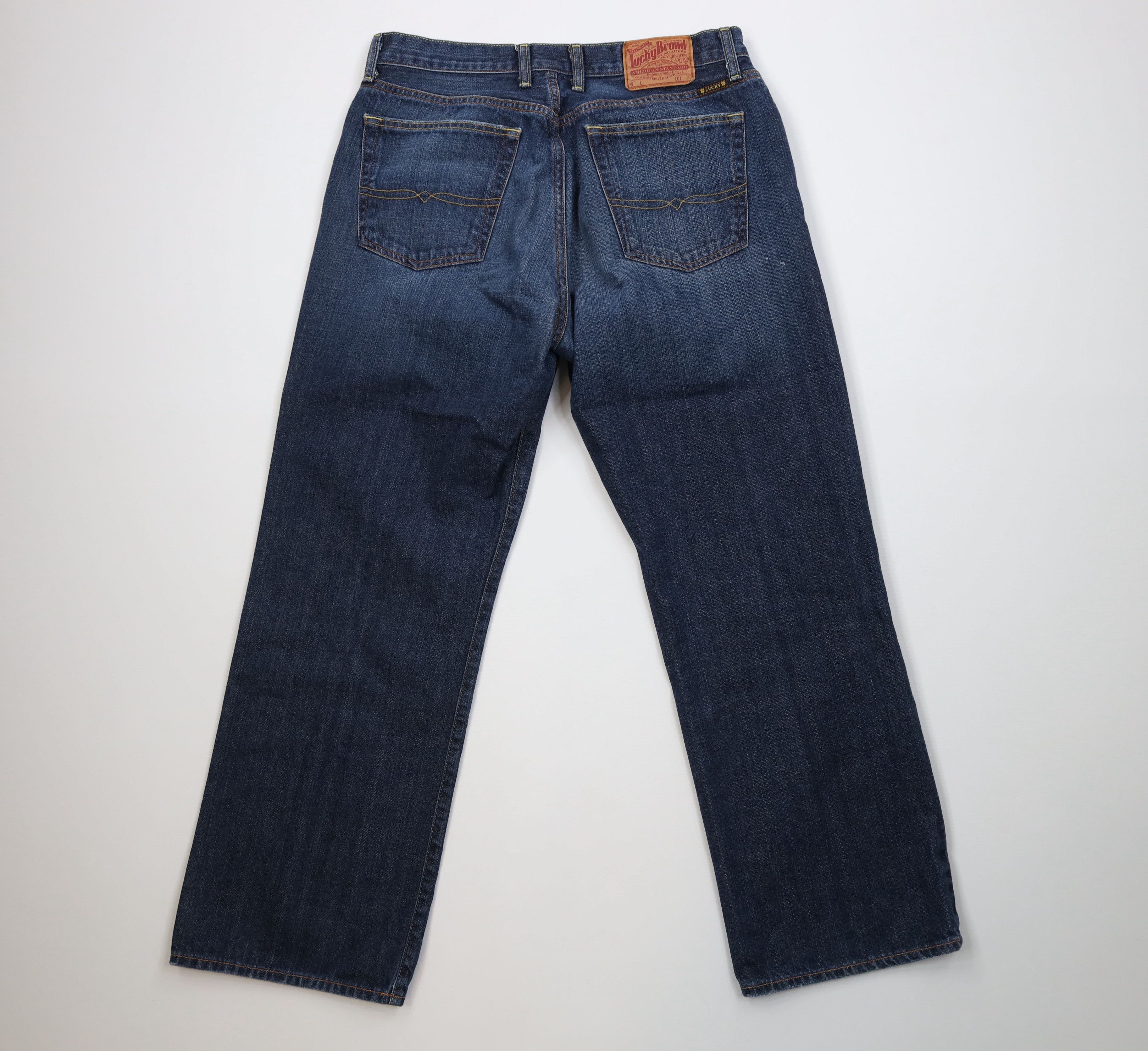 Lucky Brand Vintage Lucky Brand Jeans 181 Straight Wide Leg Denim Jeans Size US 34 / EU 50 - 8 Thumbnail