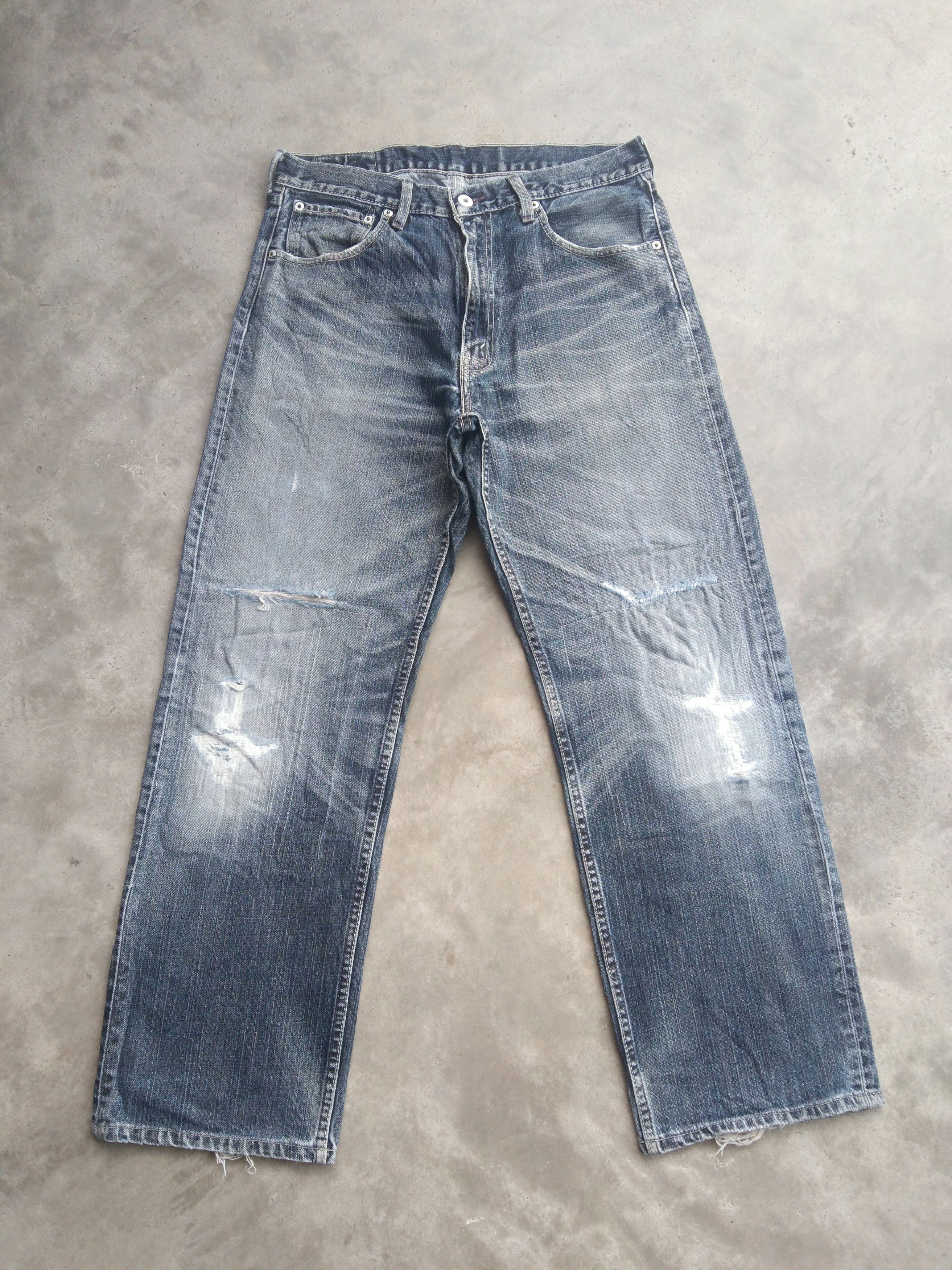 Vintage Levi's Jeans 503 Distressed Faded Blue Jeans 32x30