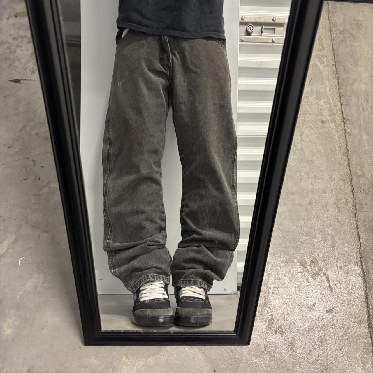 Vintage Crazy Vintage Y2K/2000s Grunge Faded Black Denim Jeans! 33x30 Size US 33 - 1 Thumbnail