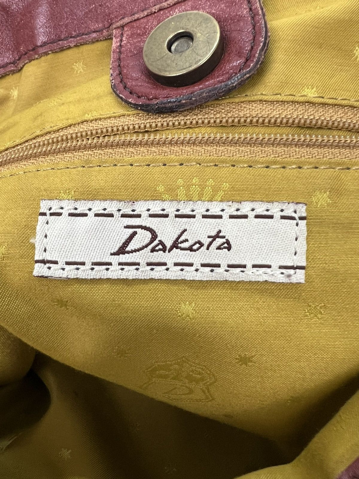Dakota Unique Mountain Landscape Art Patina Leather Tote Bag