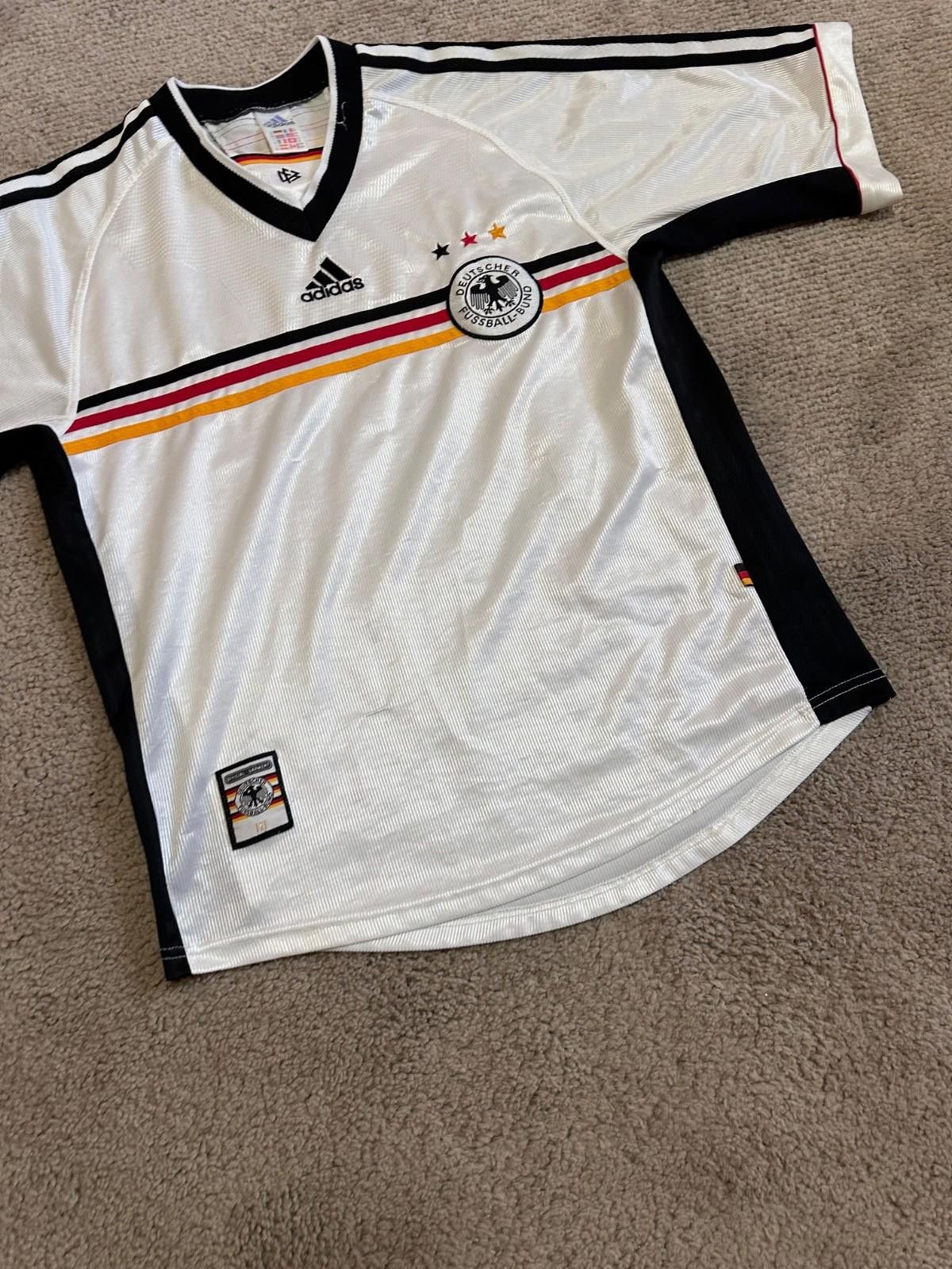 Adidas 1998/1999 FOOTBALL GERMANY SHIRT ADIDAS JERSEY VINTAGE SZ M Size US M / EU 48-50 / 2 - 2 Thumbnail