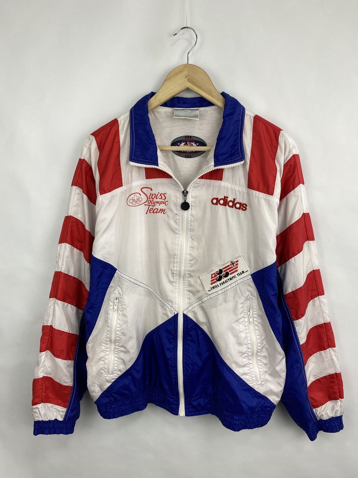 Adidas 🇨🇭 Vintage 80s Adidas Swisse Olympic Team Games Switzerland Size US M / EU 48-50 / 2 - 4 Thumbnail