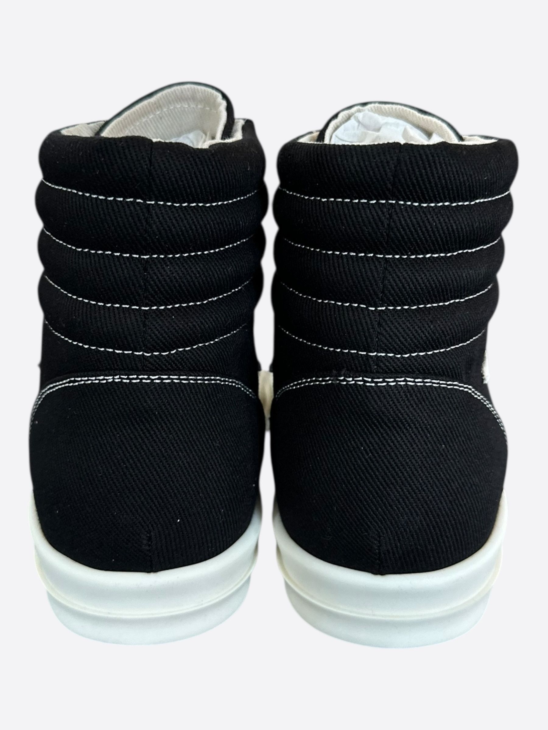 Rick Owens Rick Owens Black & White Vintage High Top Sneakers Size US 8 / EU 41 - 4 Thumbnail