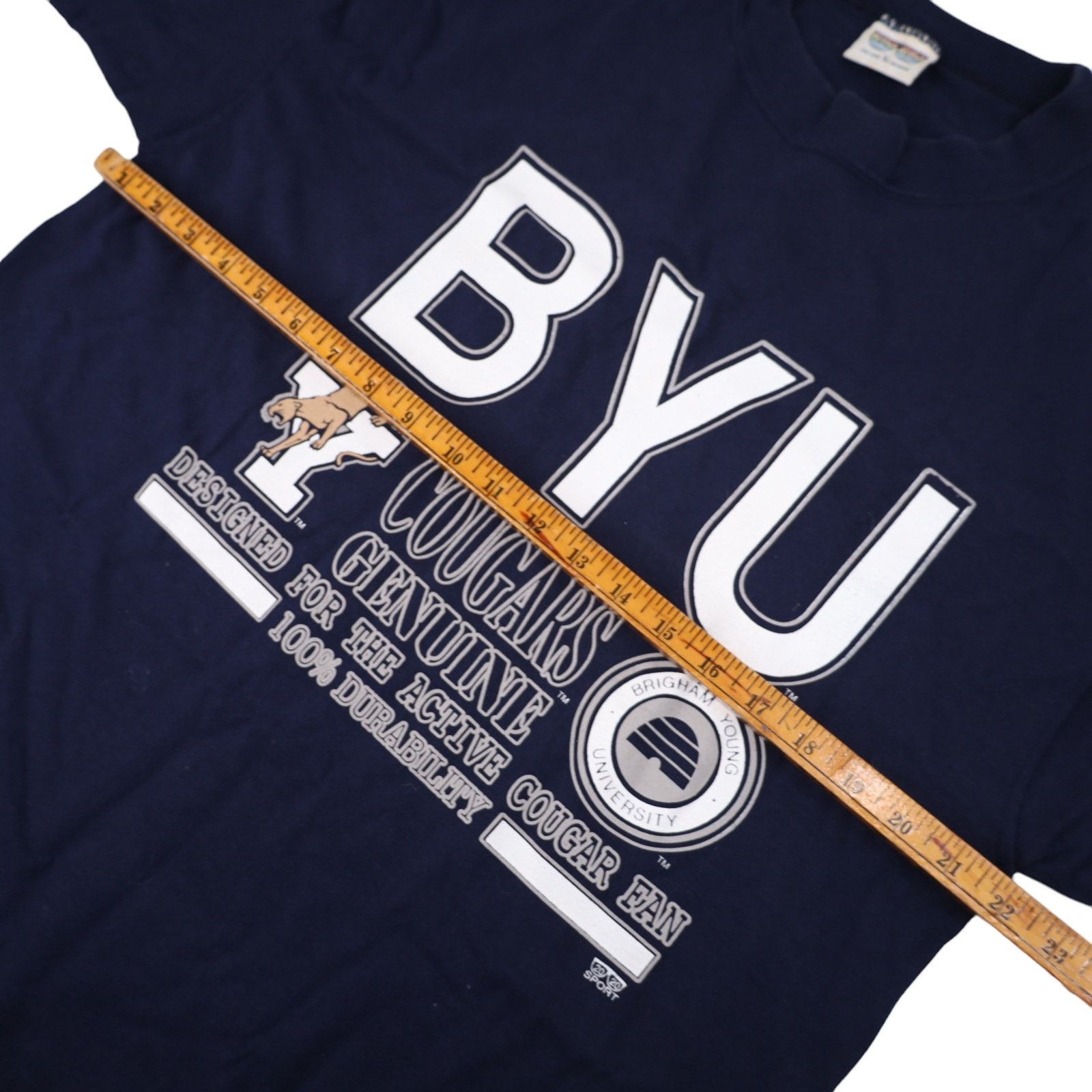 NCAA × Vintage Vintage BYU Brigham Young University Graphic T Shirt Size US L / EU 52-54 / 3 - 6 Thumbnail