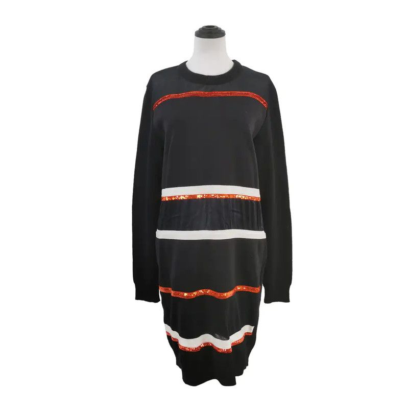 Givenchy Givenchy Color Block Wool Blend Dress 0089 Size S / US 4 / IT 40 - 1 Thumbnail