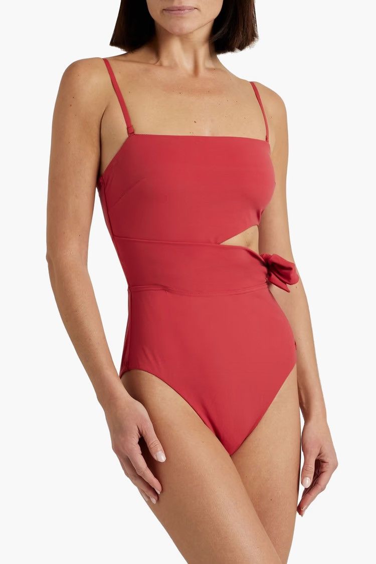 Zimmermann ZIMMERMANN Cutout bandeau swimsuit size AU 0/US 4 MSRP $295 Size ONE SIZE - 1 Thumbnail