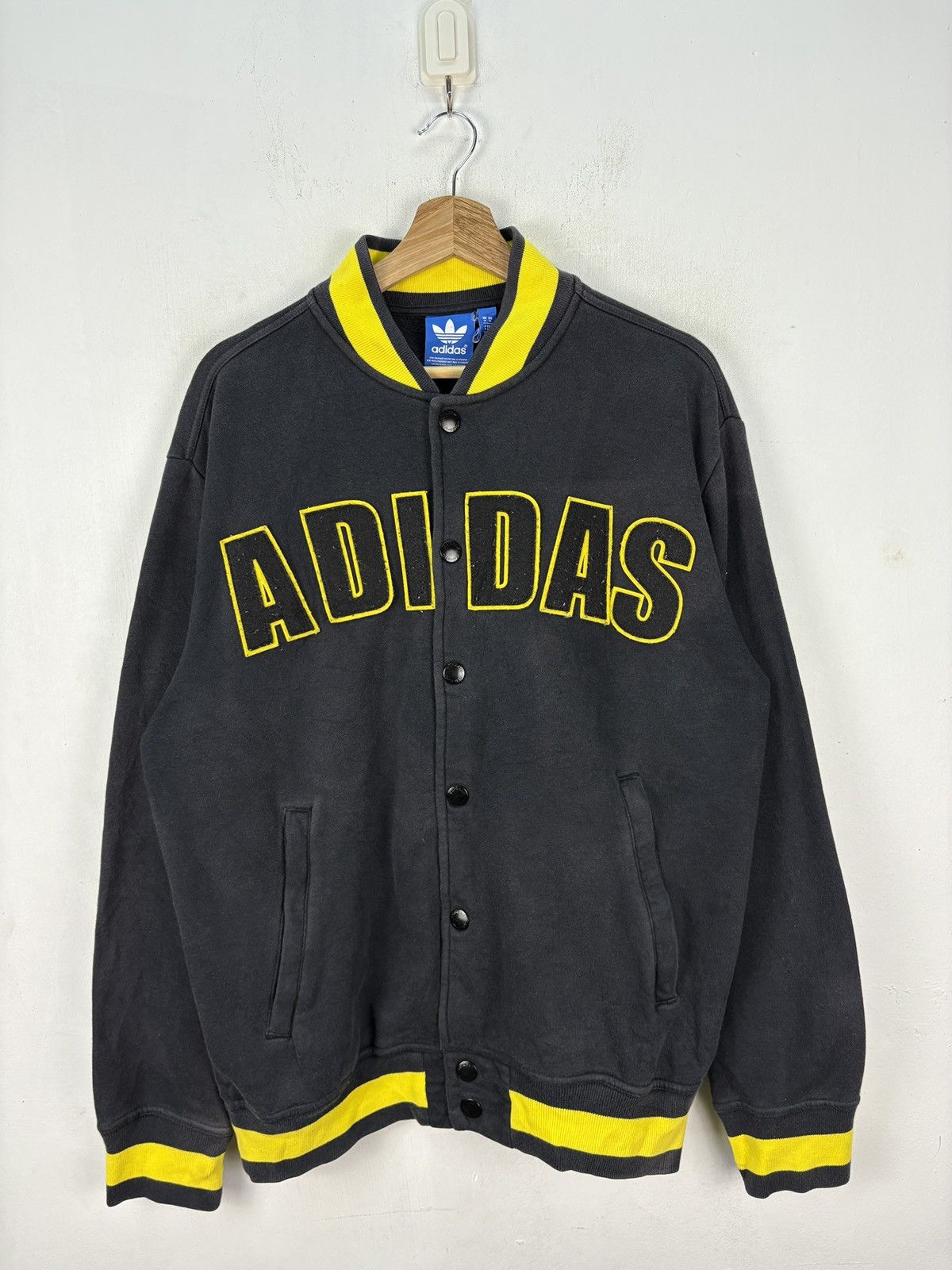 Adidas Adidas Baseball Jacket Faded Black Size US M / EU 48-50 / 2 - 4 Thumbnail