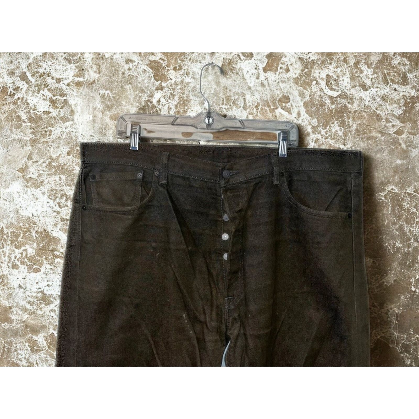 Levi's Levi’s 501 Jeans 42x30 Men White Oak Cone Denim Selvedge Size US 42 / EU 58 - 6 Thumbnail
